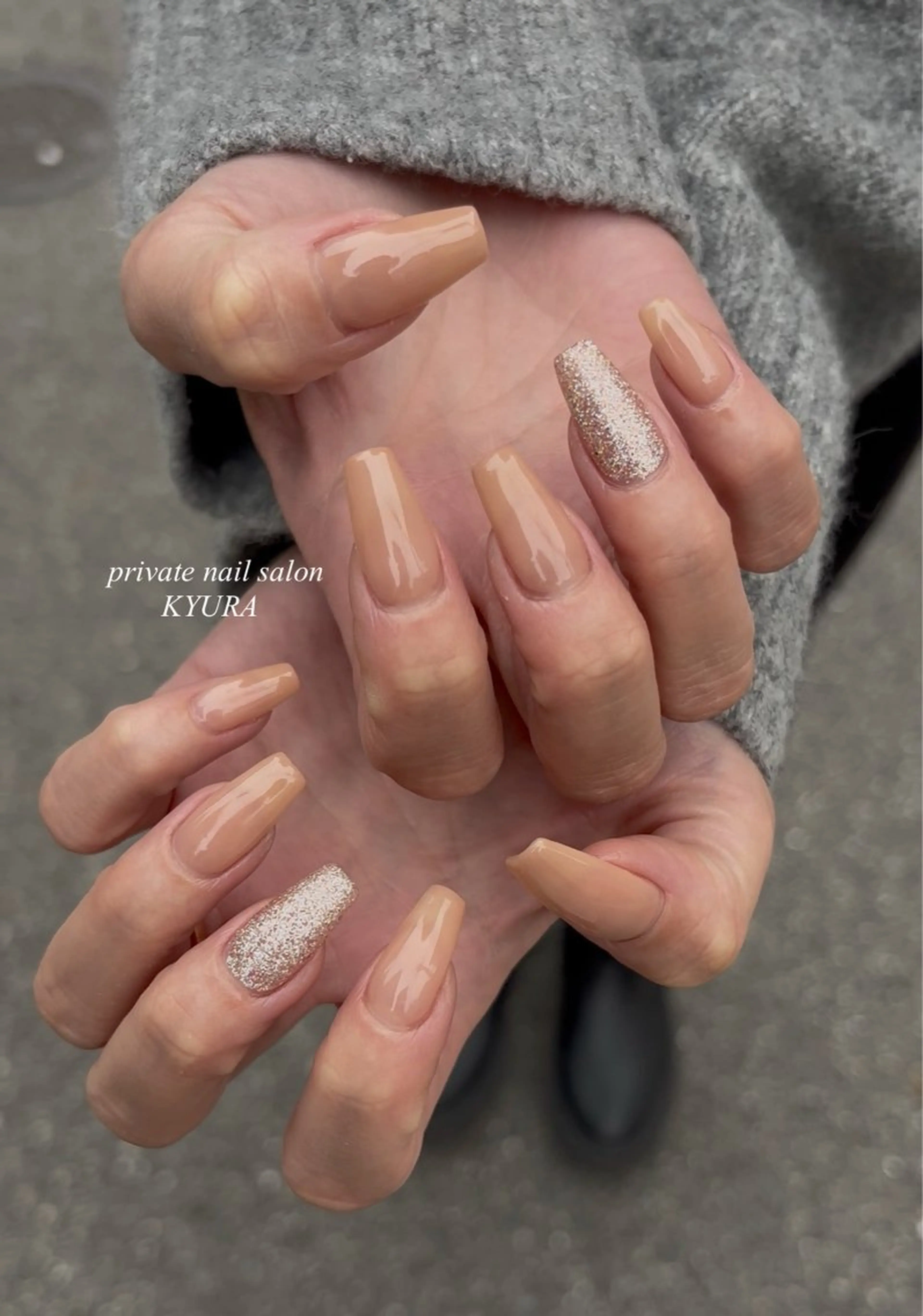 ネイル シンプルネイル 大東市ネイルサロン 【KYURA】ｷｭﾗのネイルデザイン