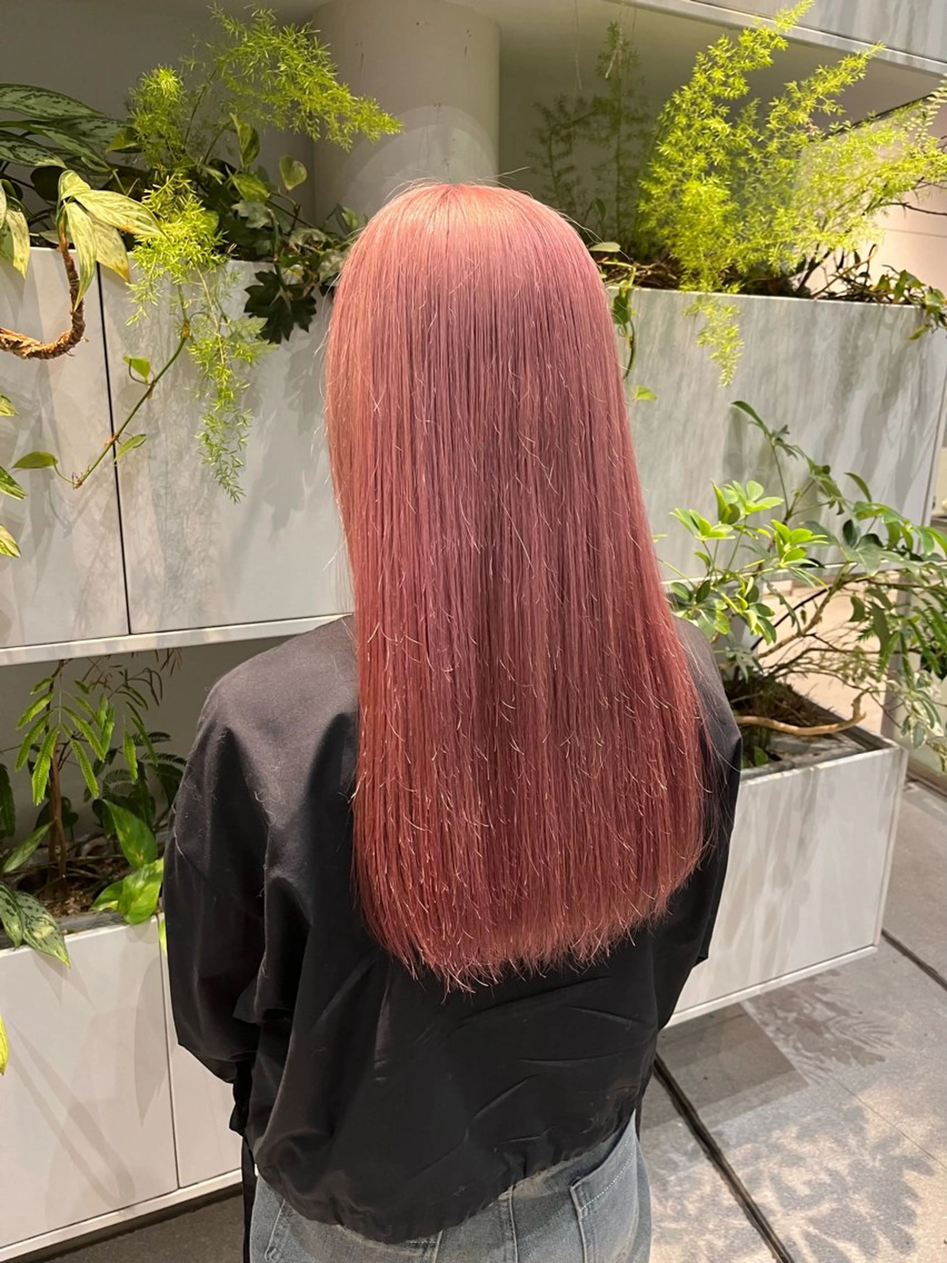 ロング カラー ハイトーンカラー ピンクカラー ヘアカラー トリートメント くさかみさき🌼暖色 /韓国風/オタク🌼のヘアスタイル