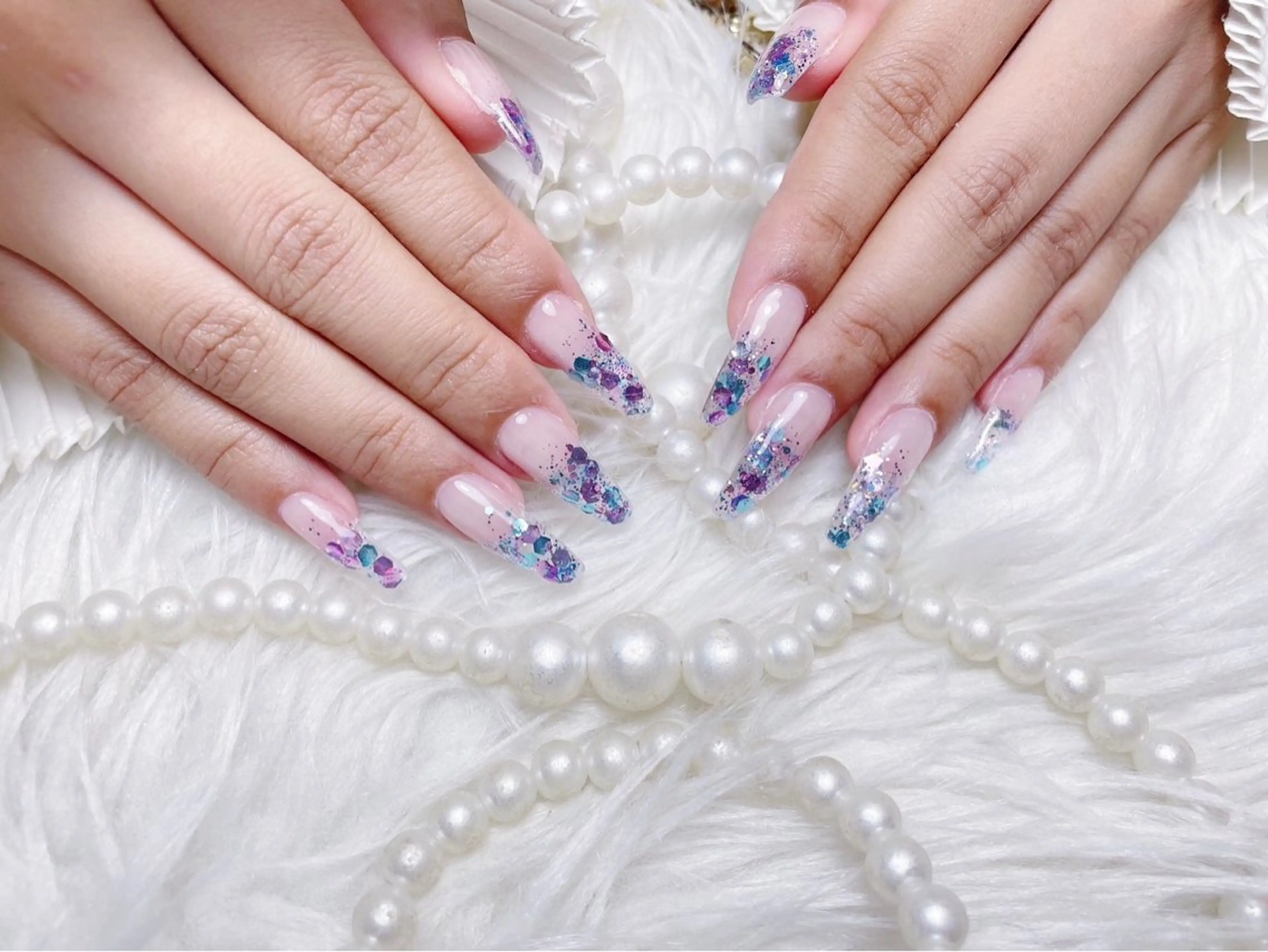 ネイル クリアネイル ハンドネイル 🩵Yun nail Salon 🩵のネイルデザイン