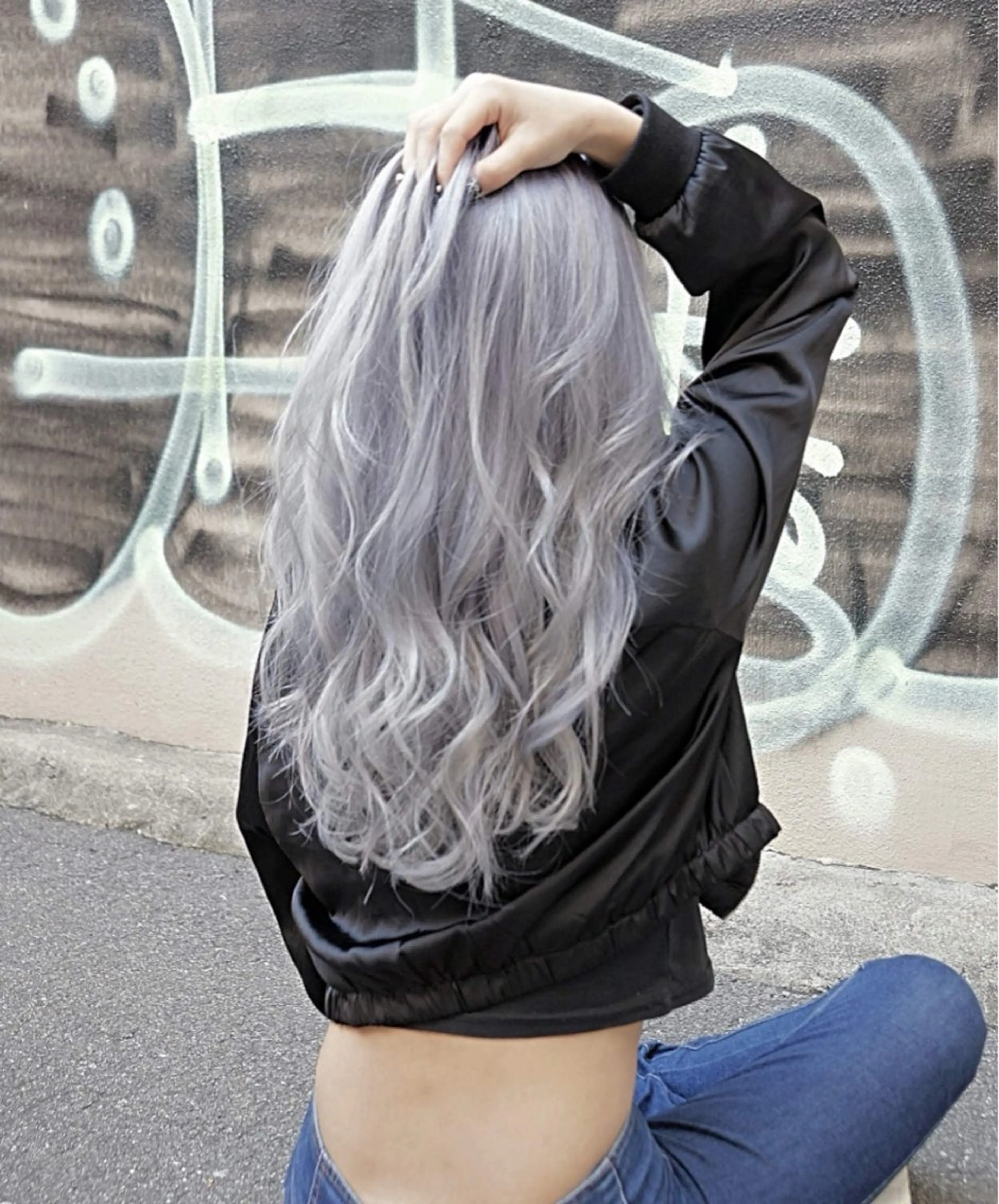 ロング カラー ブリーチ カット ヘアカラー トリートメント 東心斎橋🌏豆柴 🐾倶楽部のヘアスタイル