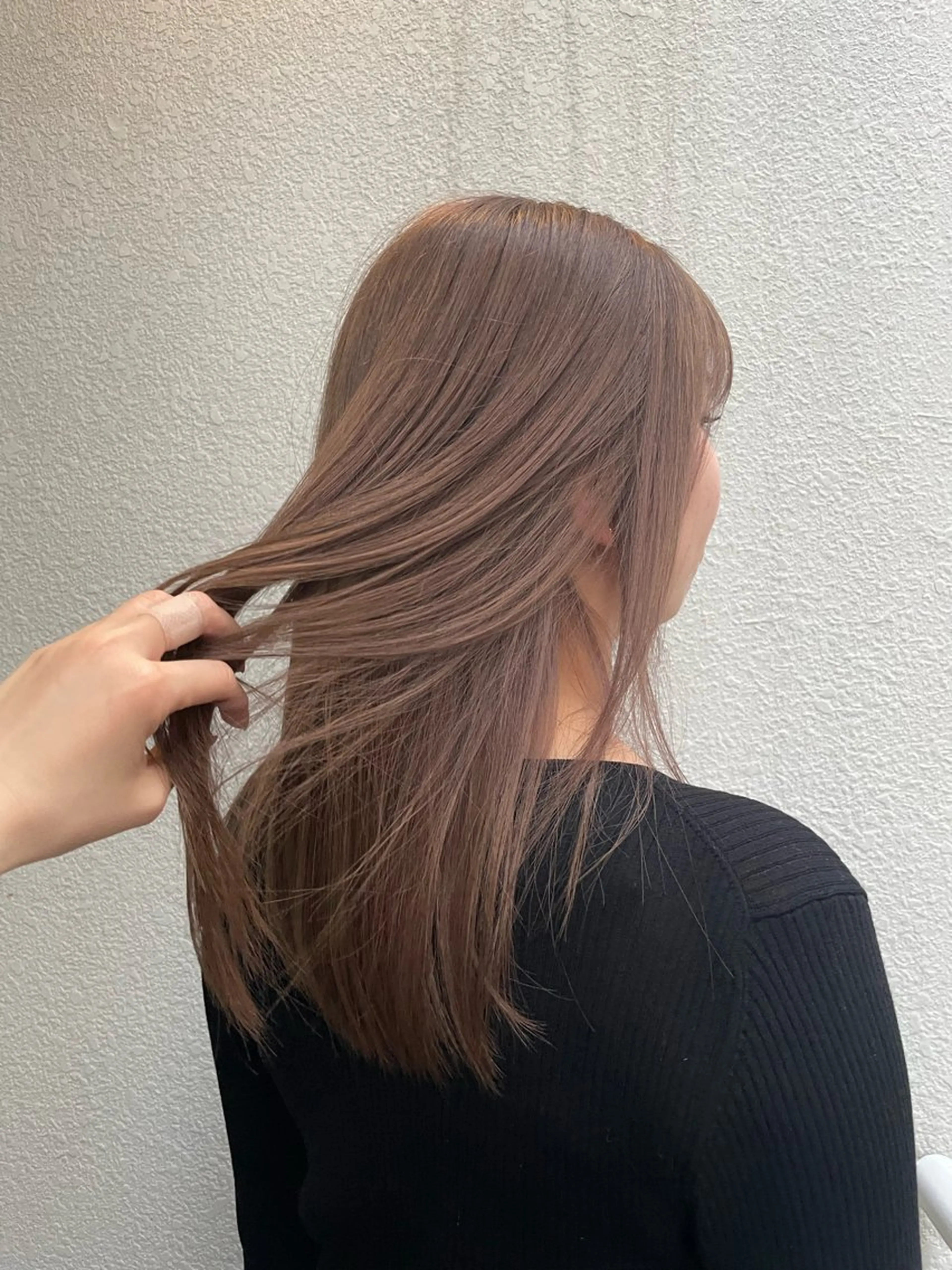 ロング カラー 縮毛矯正 川村 諒のヘアスタイル