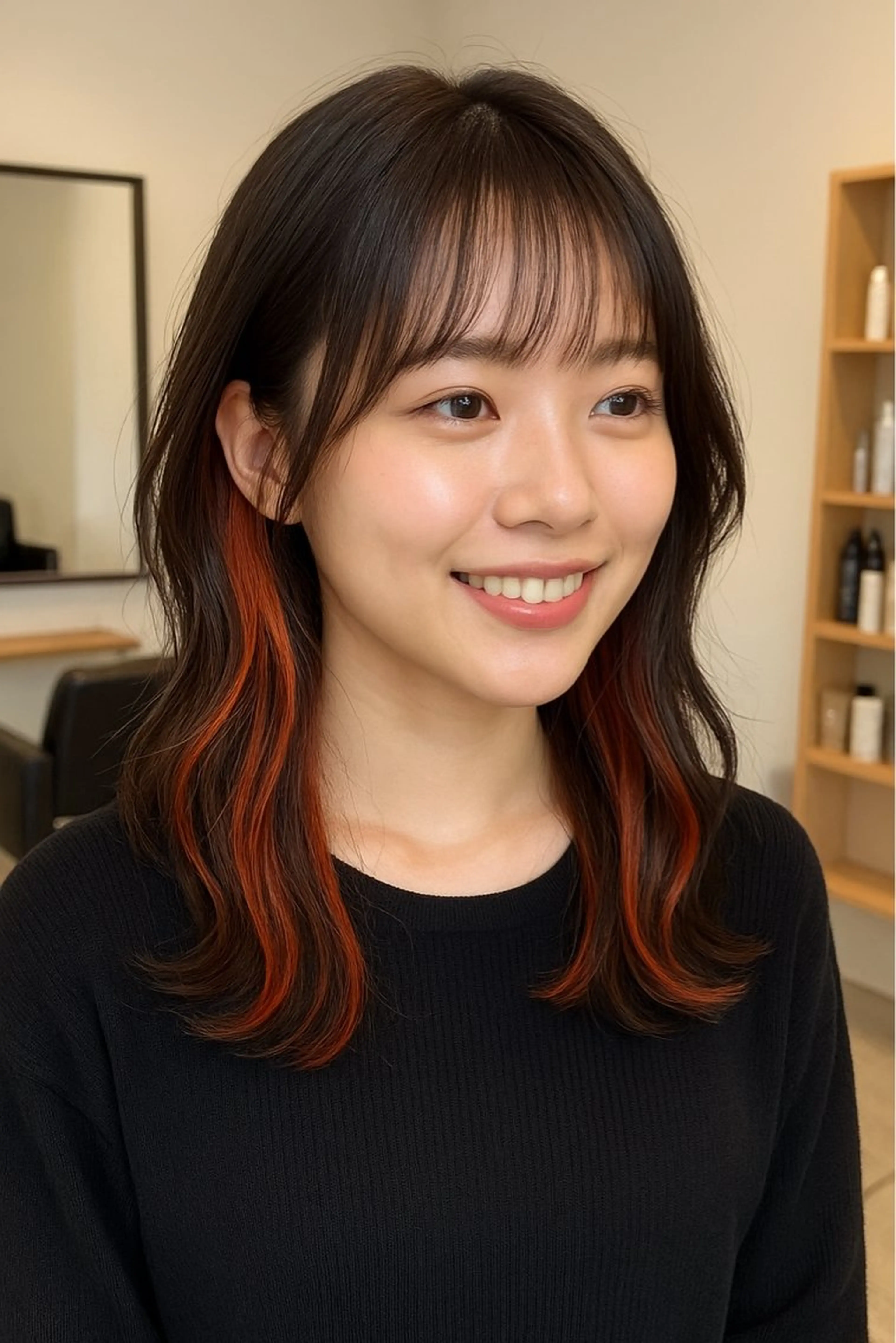 【インナーカラーしたい方におすすめ❤️‍🔥】カット＋インナーブリーチ＋oggi otto髪質改善トリートメント✨の写真