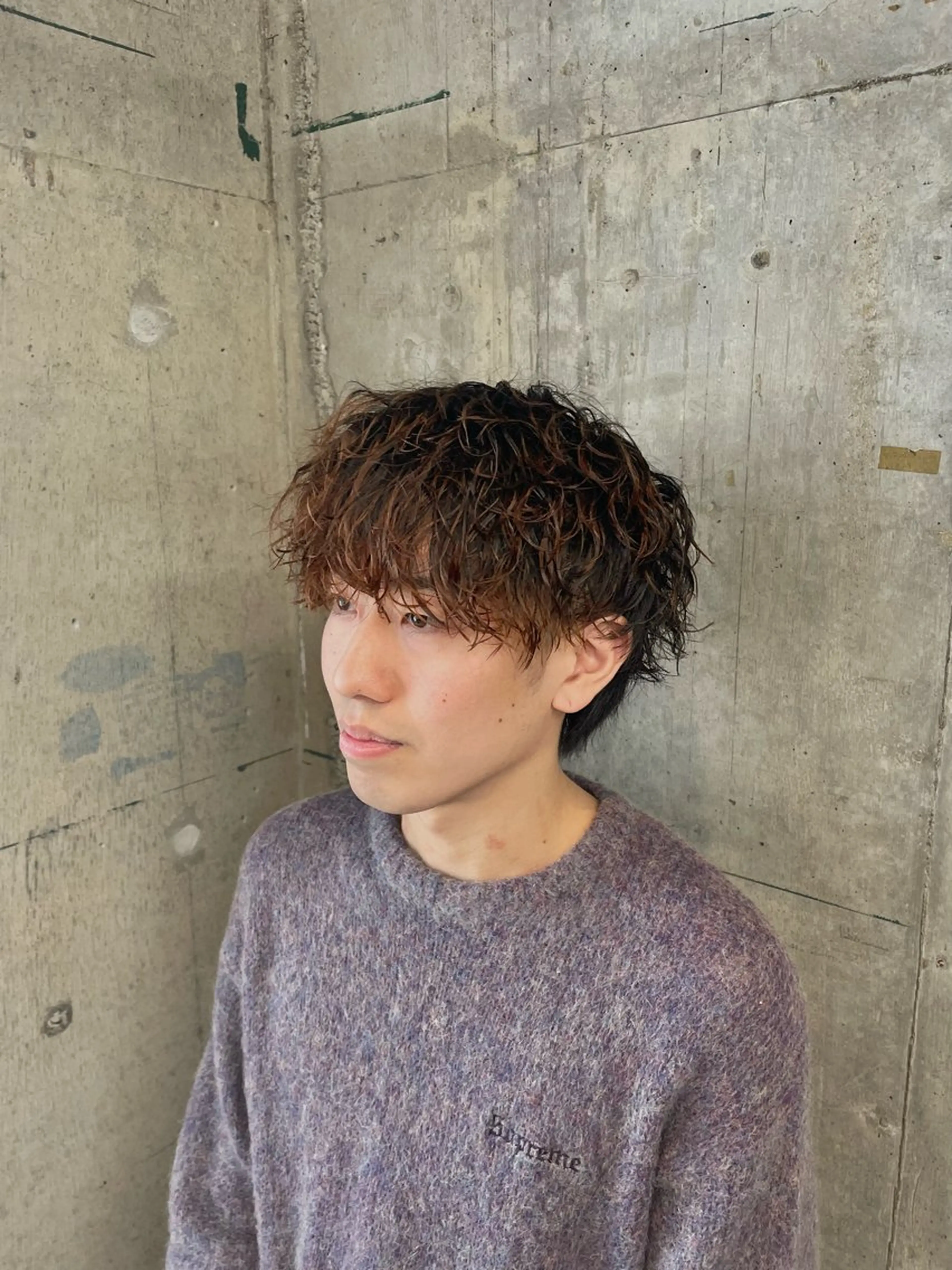 ショート カラー パーマ メンズ 🎧シャドウパーマ/ SOUMA🎧のヘアスタイル