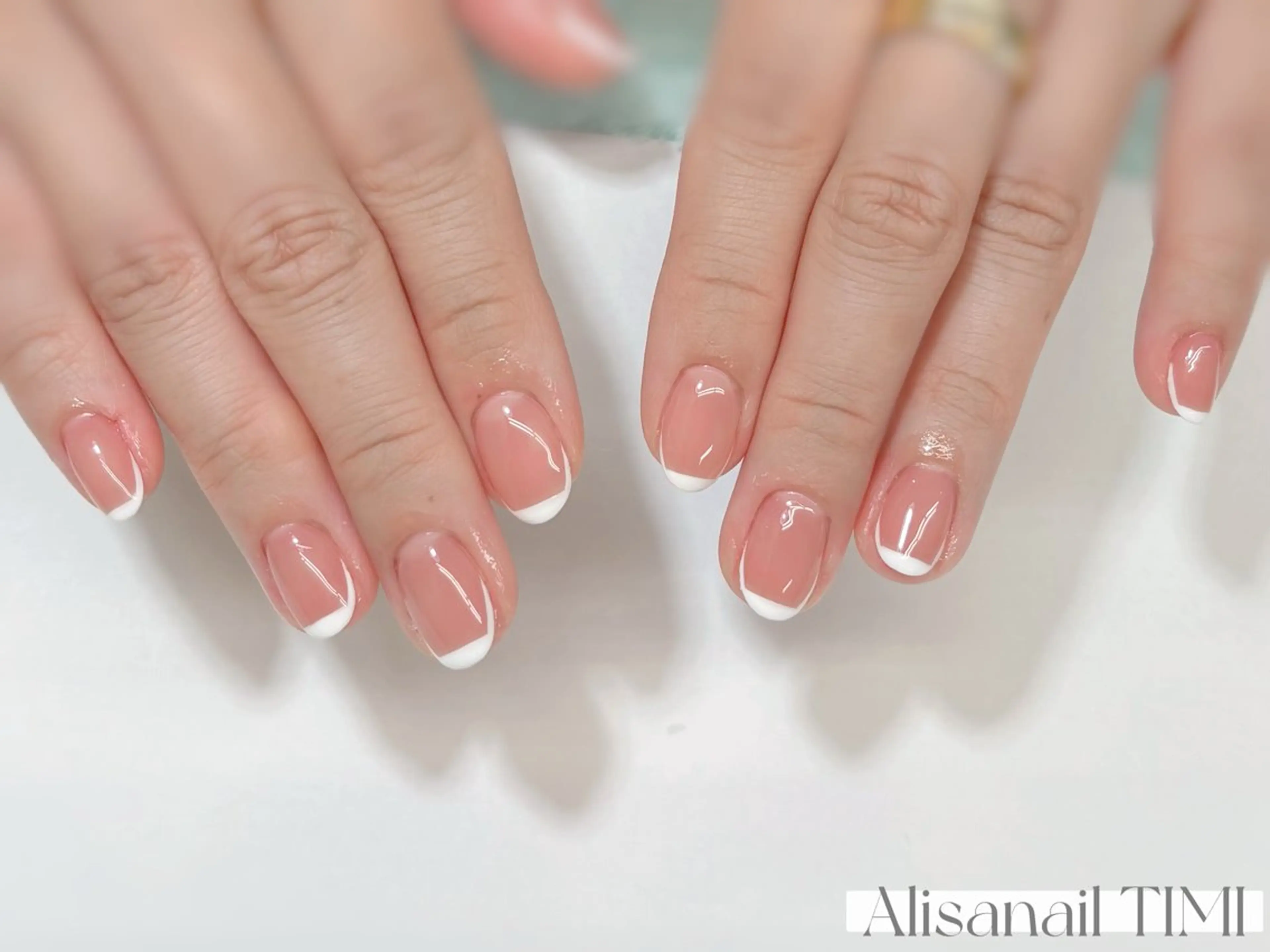 ネイル フレンチネイル ハンドネイル Alisa nail Timiのネイルデザイン