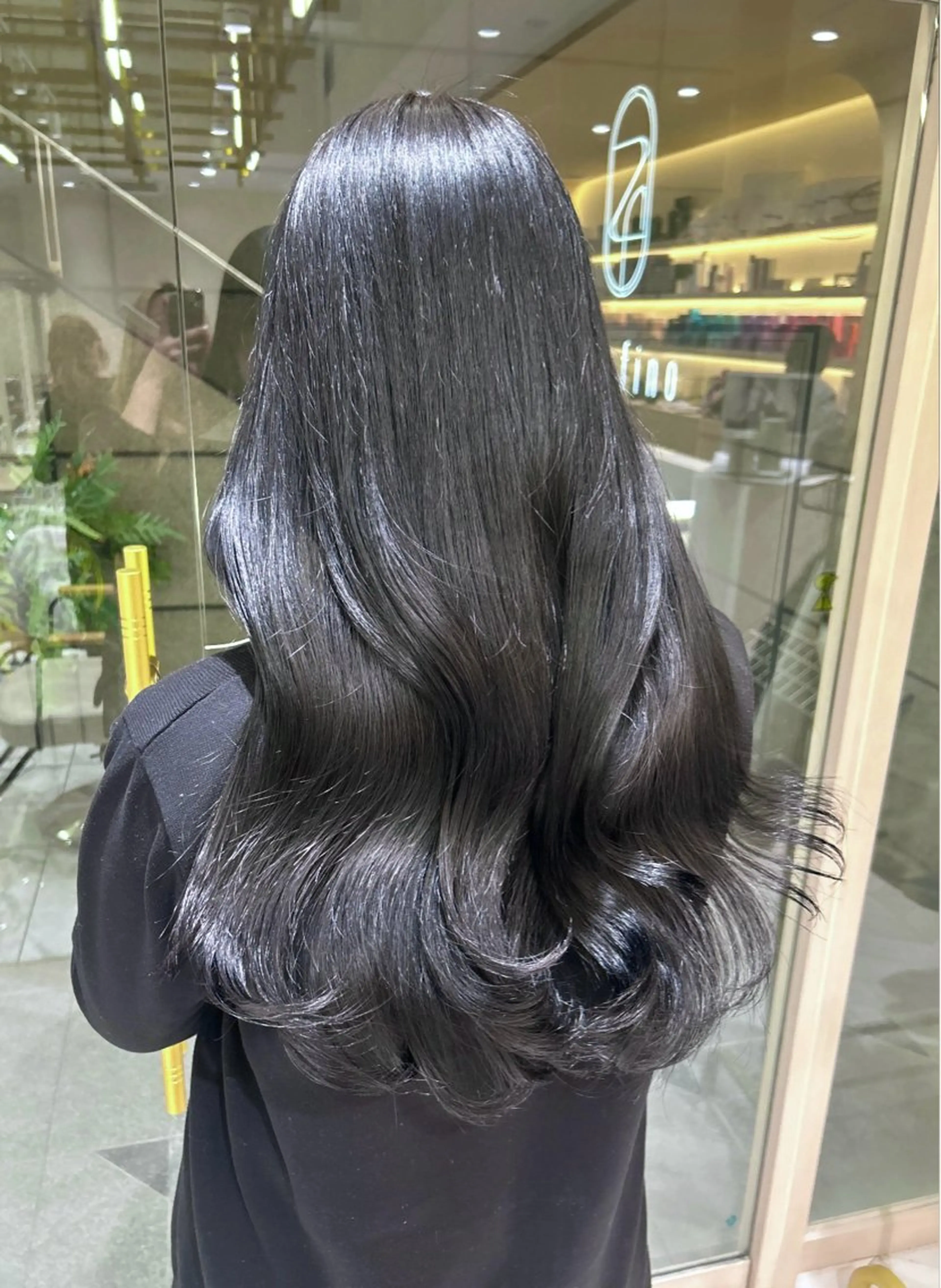 ロング カラー 髪質改善 ヘアカラー 🇰🇷韓国スタイル /束間まつげ🎀ミキのヘアスタイル