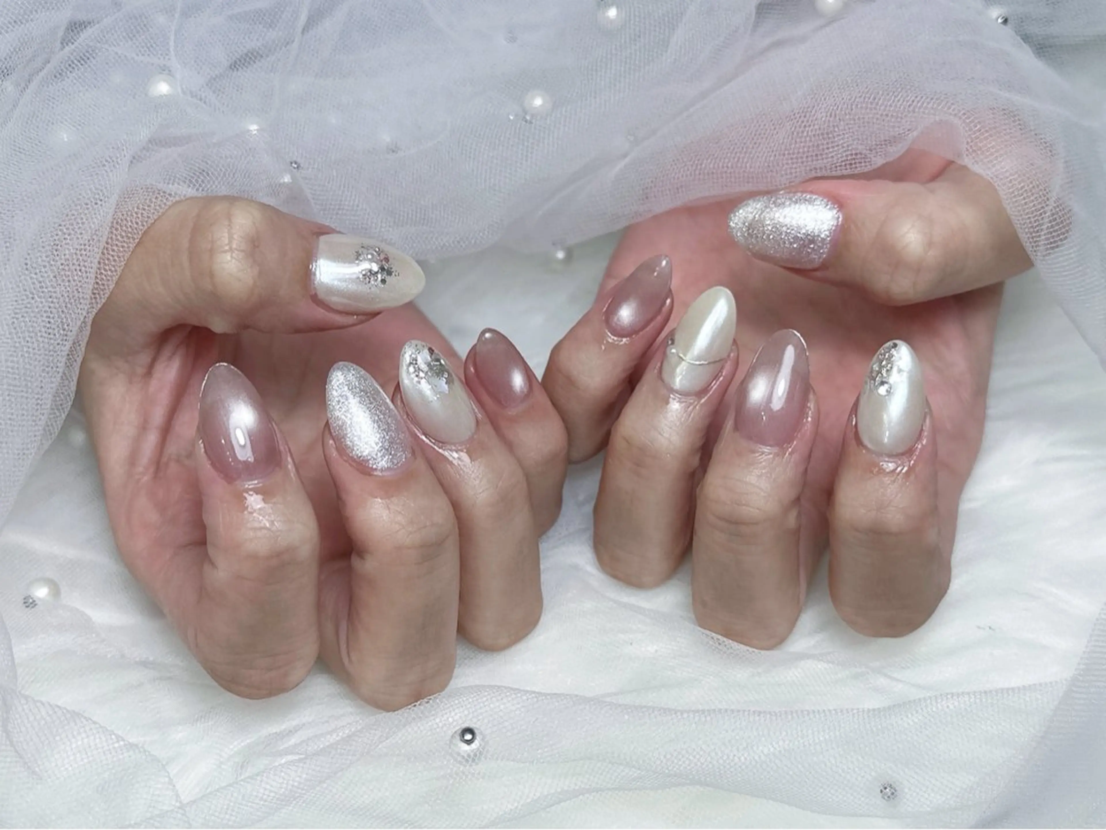 ネイル ハンドネイル フットネイル 【Eclat エクラ】nail&beauty所属・Eclat〔エクラ〕 MOEKA𝜗𝜚*のネイルデザイン