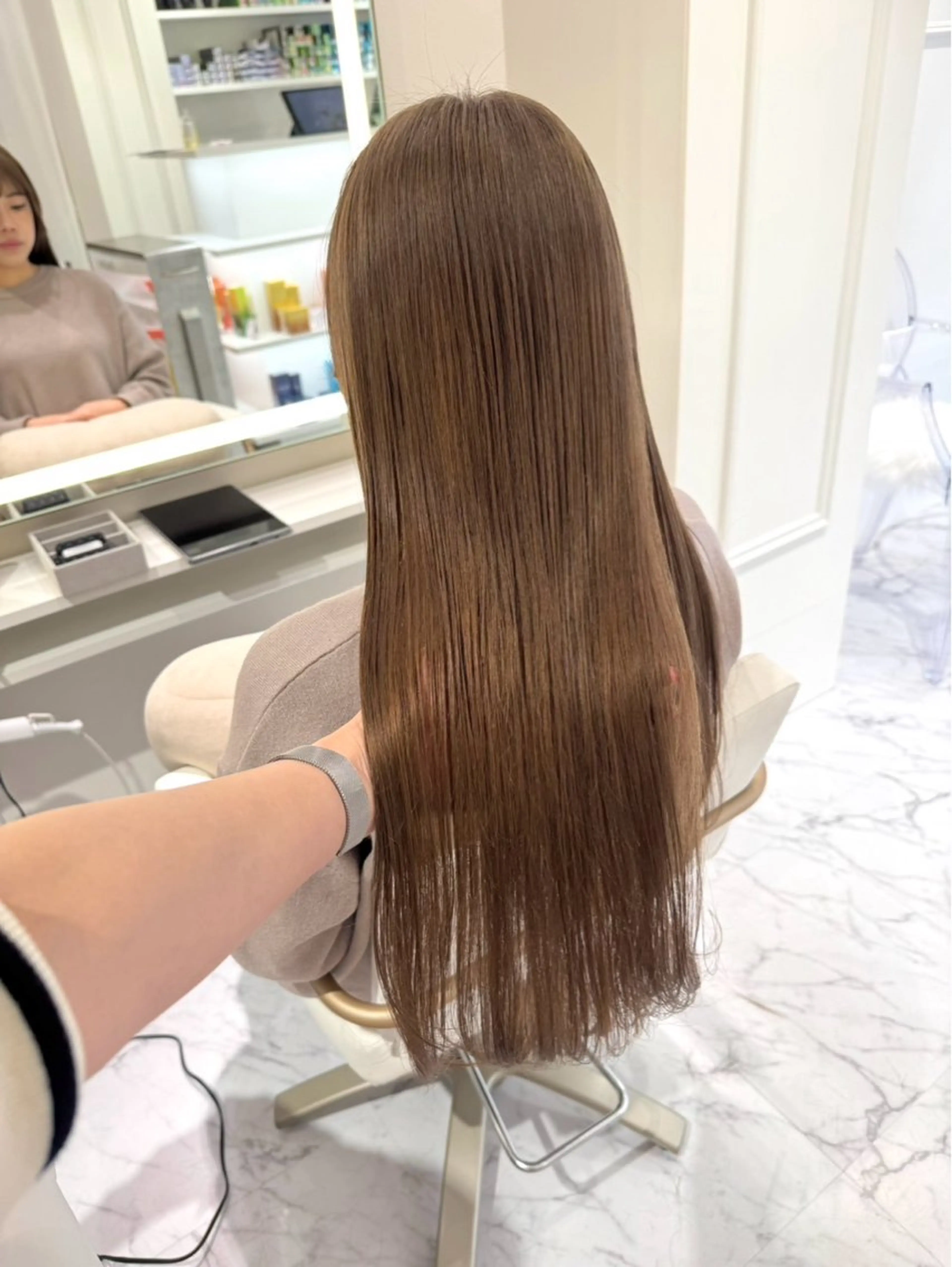 ロング カラー ヘアカラー ParveMix🍀 藤原愛未のヘアスタイル