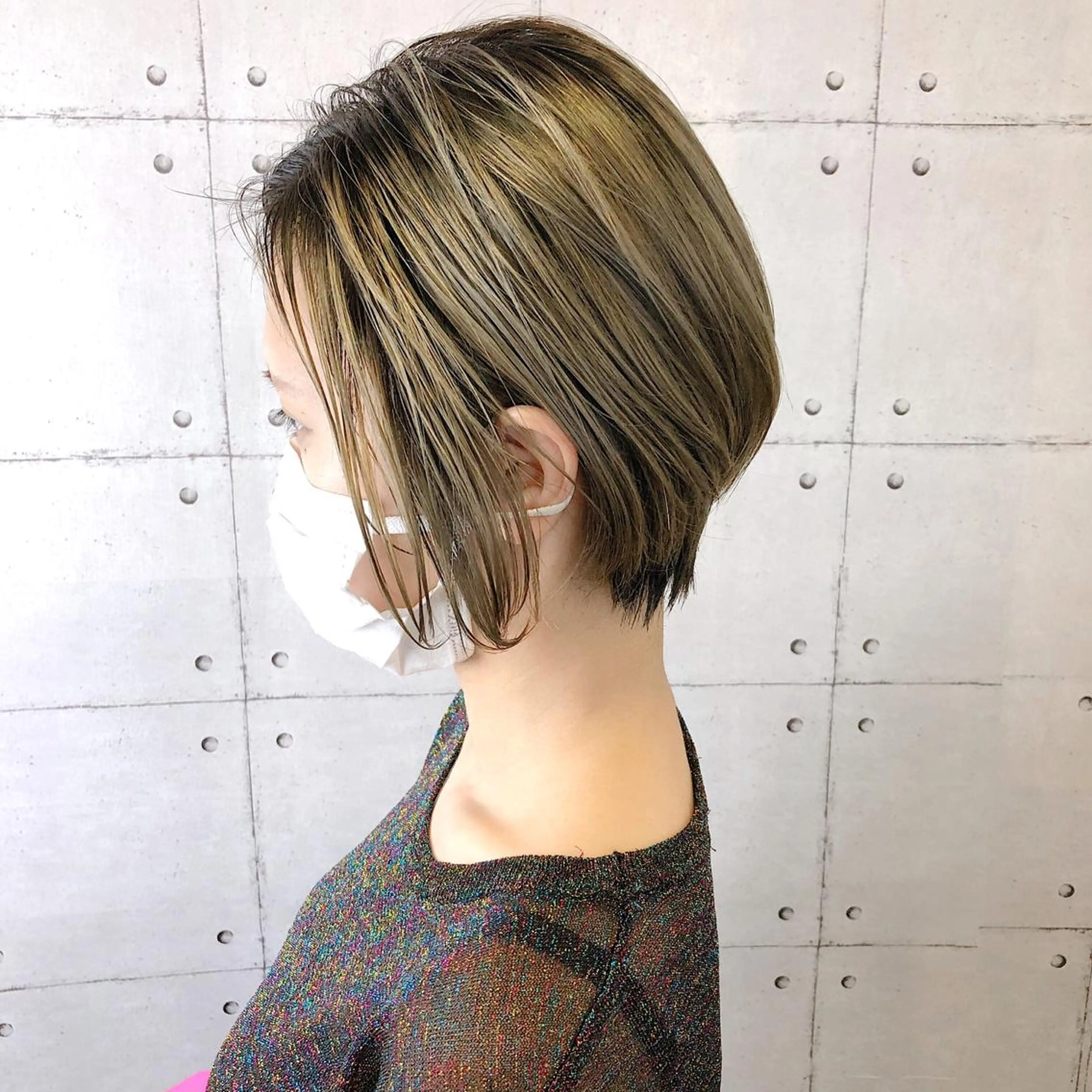 ショート カラー ボブ 髪質改善 縮毛矯正 トリートメント 酸熱トリートメント 美髪専門サロンby mile所属・美髪専門サロン kazuのヘアスタイル