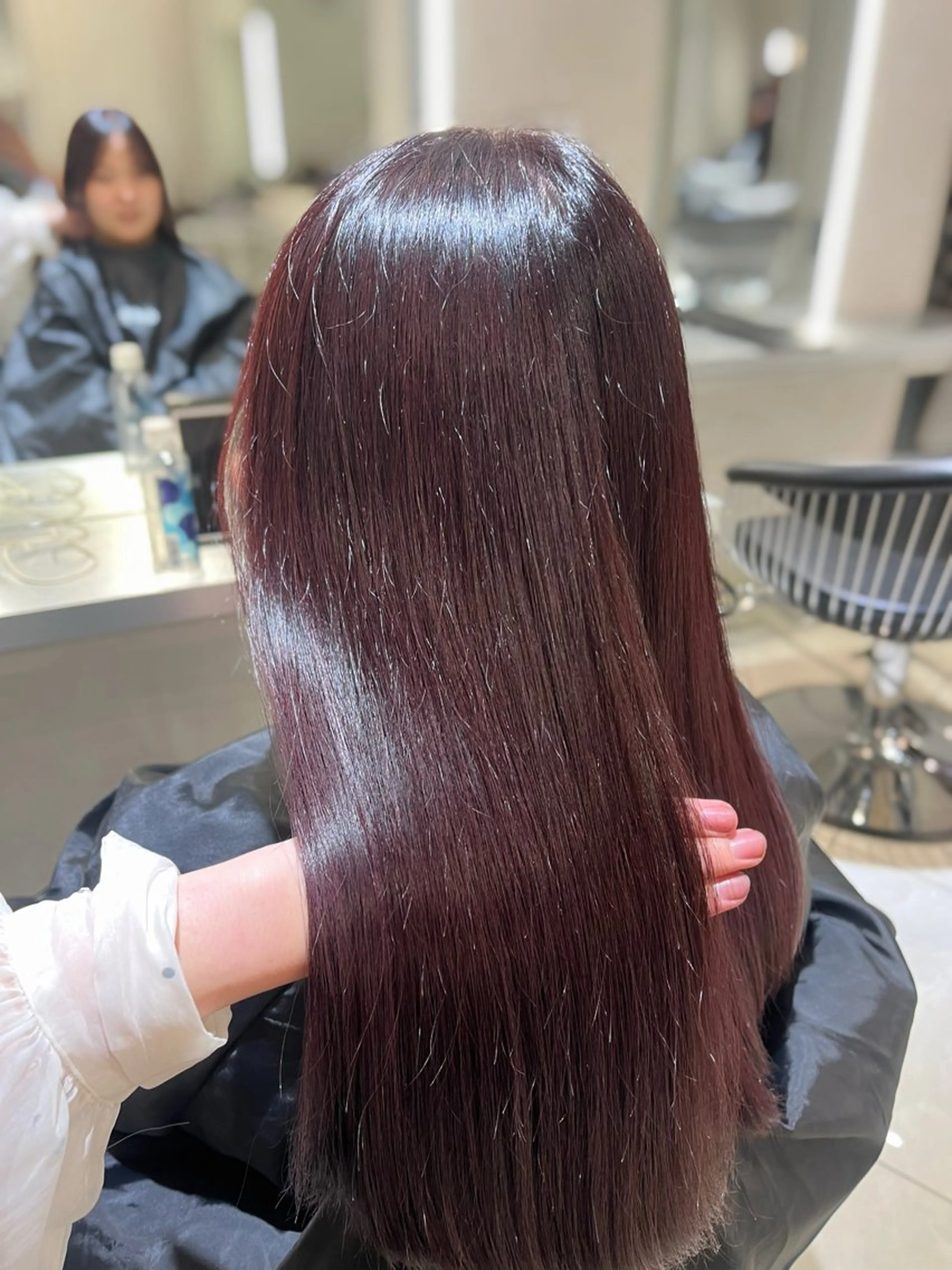 カラー 韓国メンズ特化 ダウン・毛流れパーマのヘアスタイル