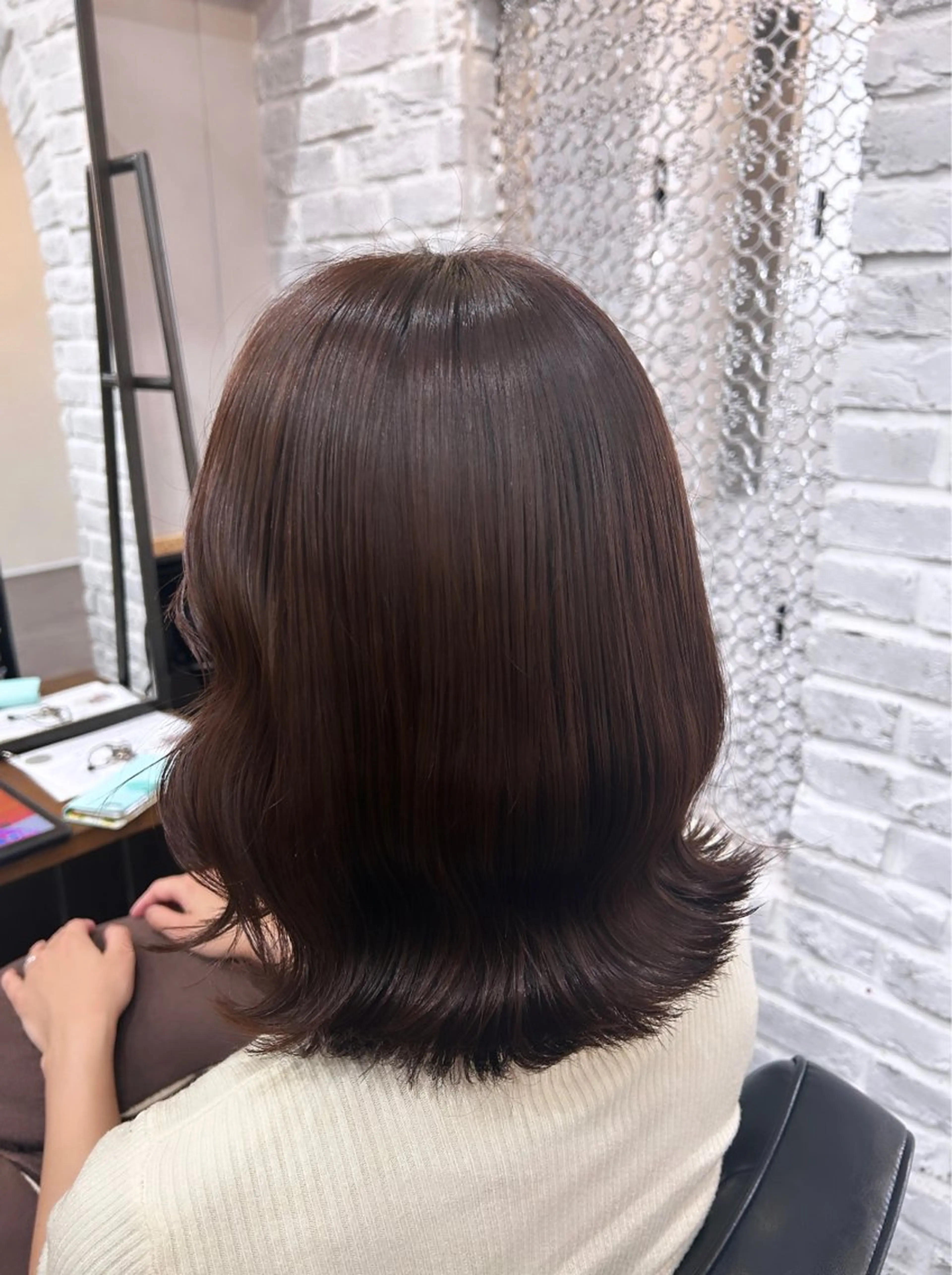 ミディアム カラー カット ヘアカラー トリートメント 🦄🩵YUNA 🩵🦄のヘアスタイル