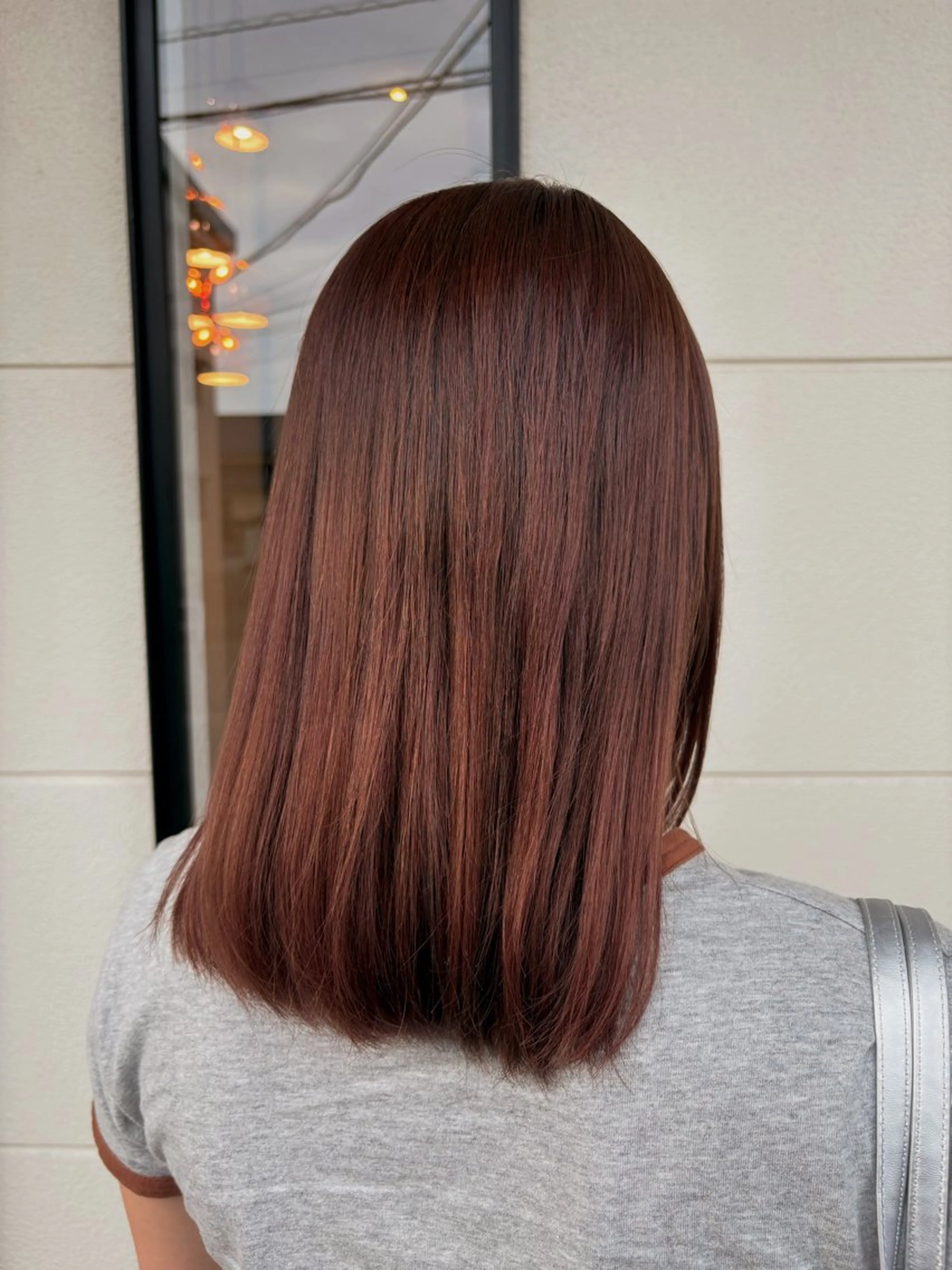 ミディアム ヘアカラー 田中 希のヘアスタイル