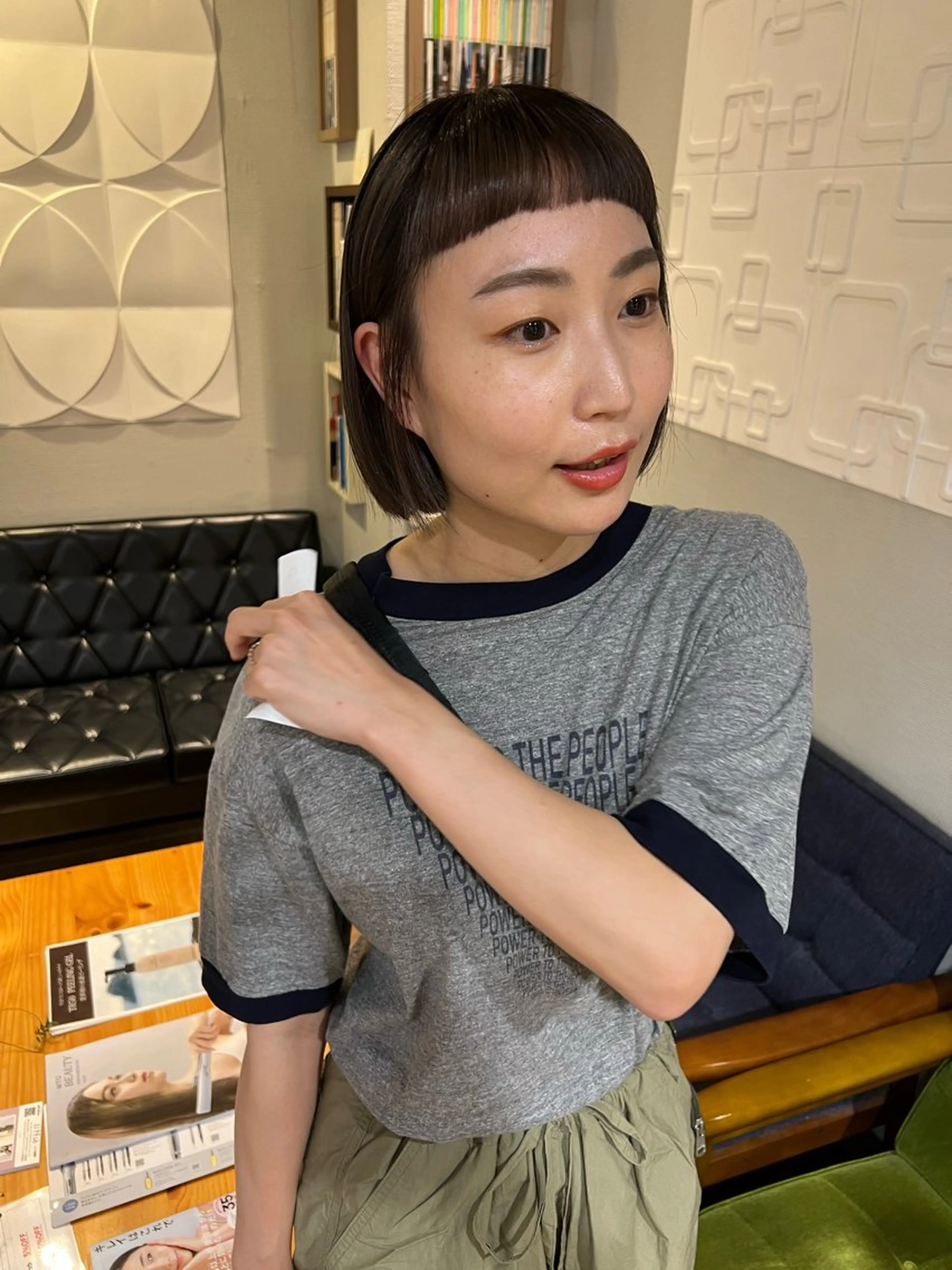 ショート ボブ カット トリートメント 松本  夏海のヘアスタイル