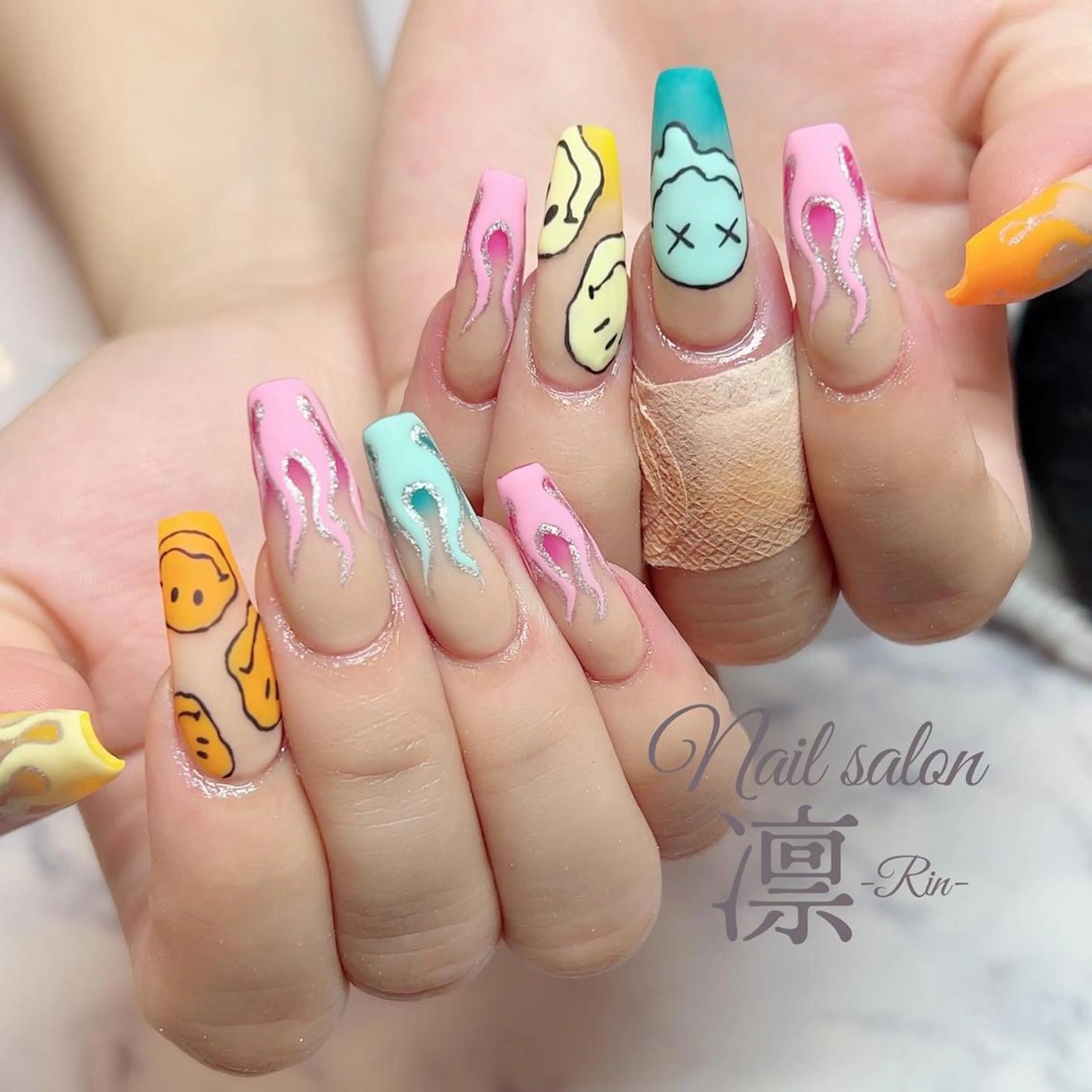 ネイル スカルプネイル private salon凛のネイルデザイン