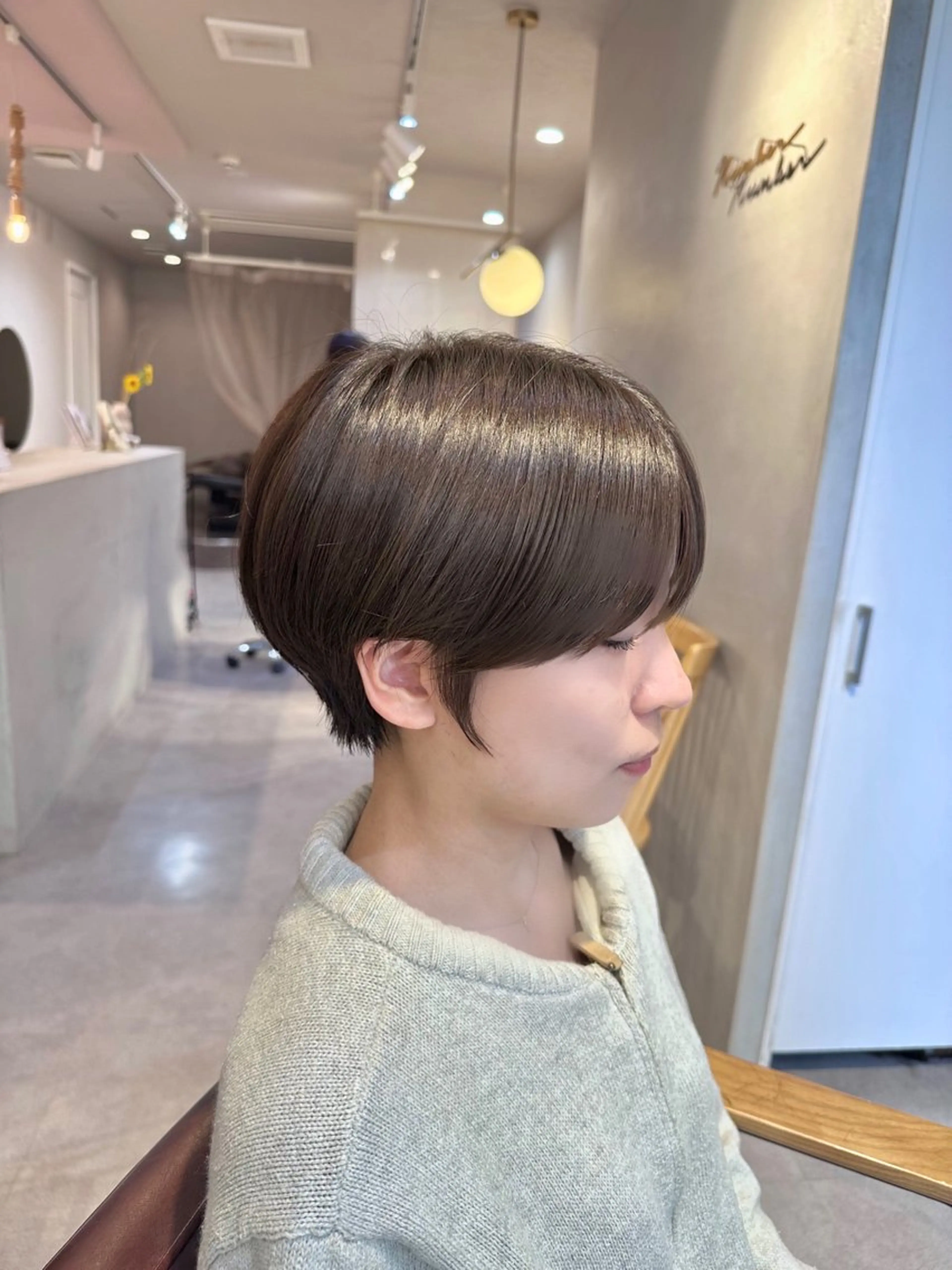 ショート カット ヘアカラー はまだ かんたのヘアスタイル