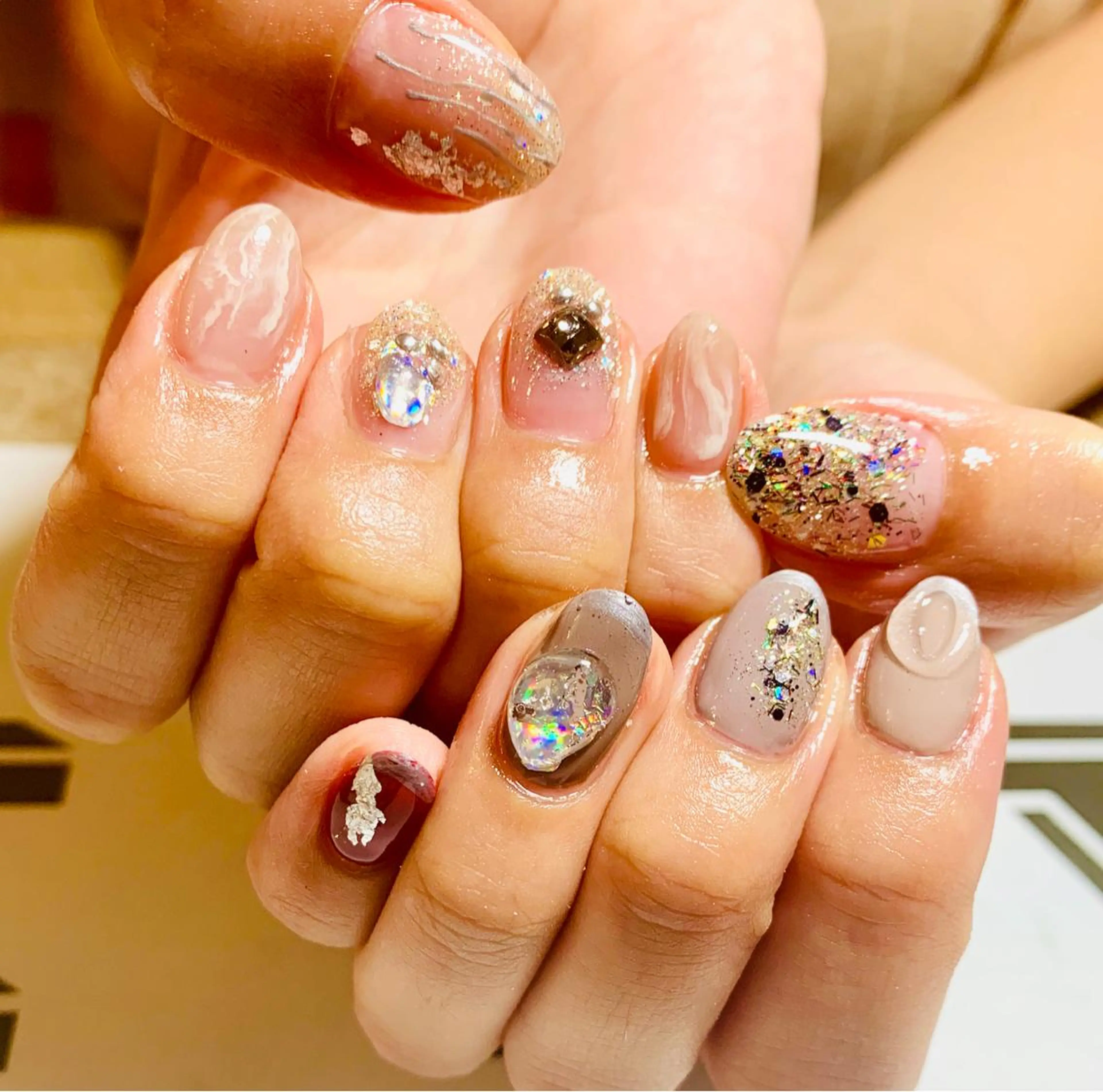 ネイル ハンドネイル JuniNail韓国 ネイリストsuのネイルデザイン