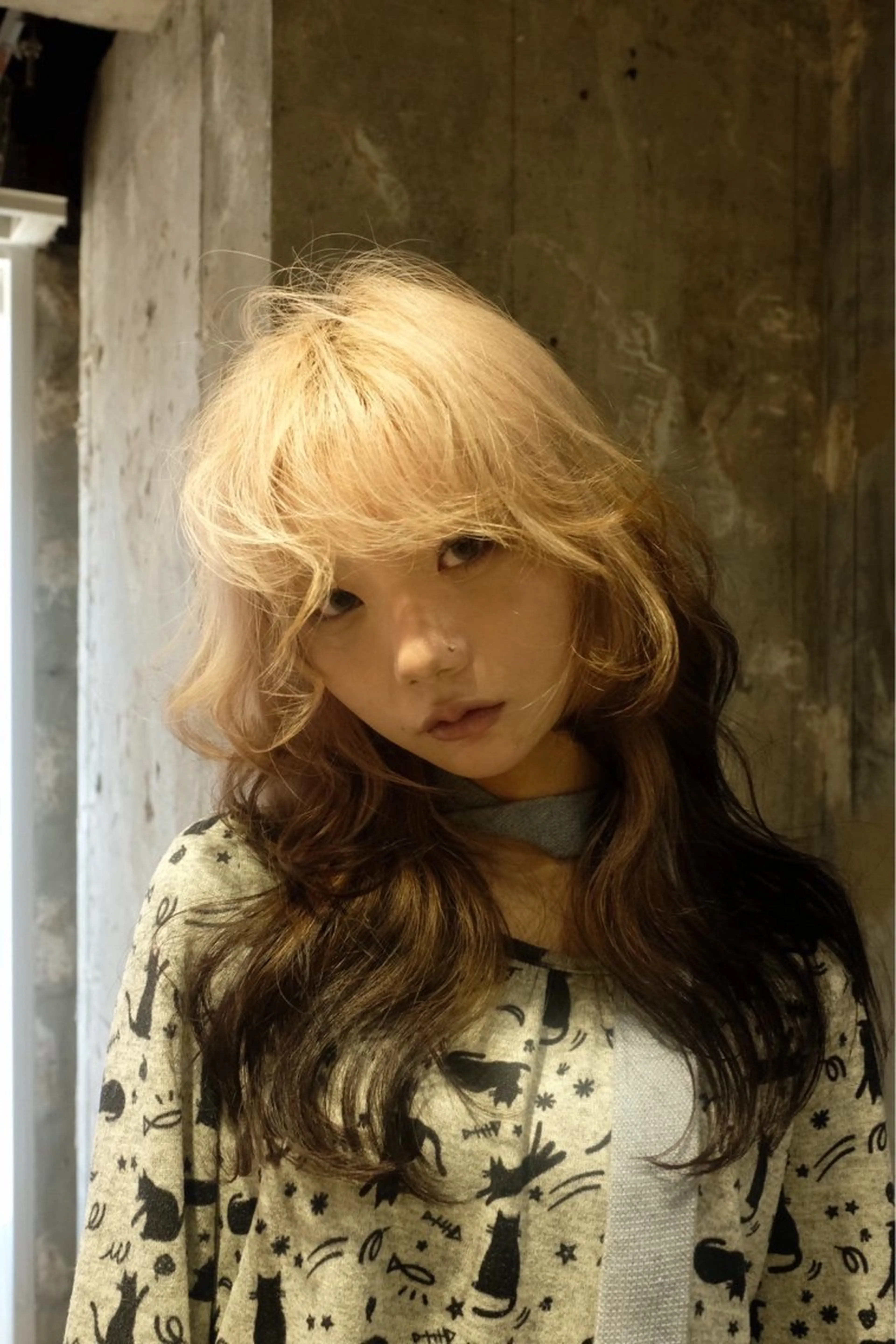 ロング 齋 花音のヘアスタイル