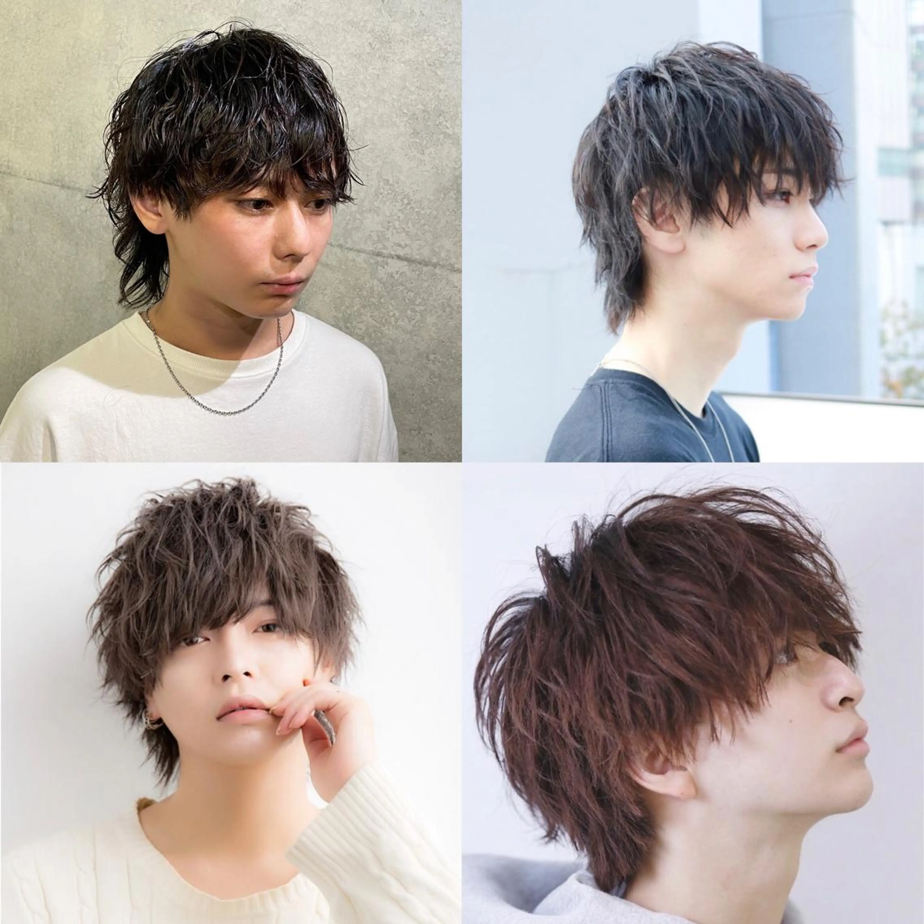 パーマ メンズ pizzicato pacto所属・ボルドーカラー/ワイ ンレッド/長山遼太郎のヘアスタイル