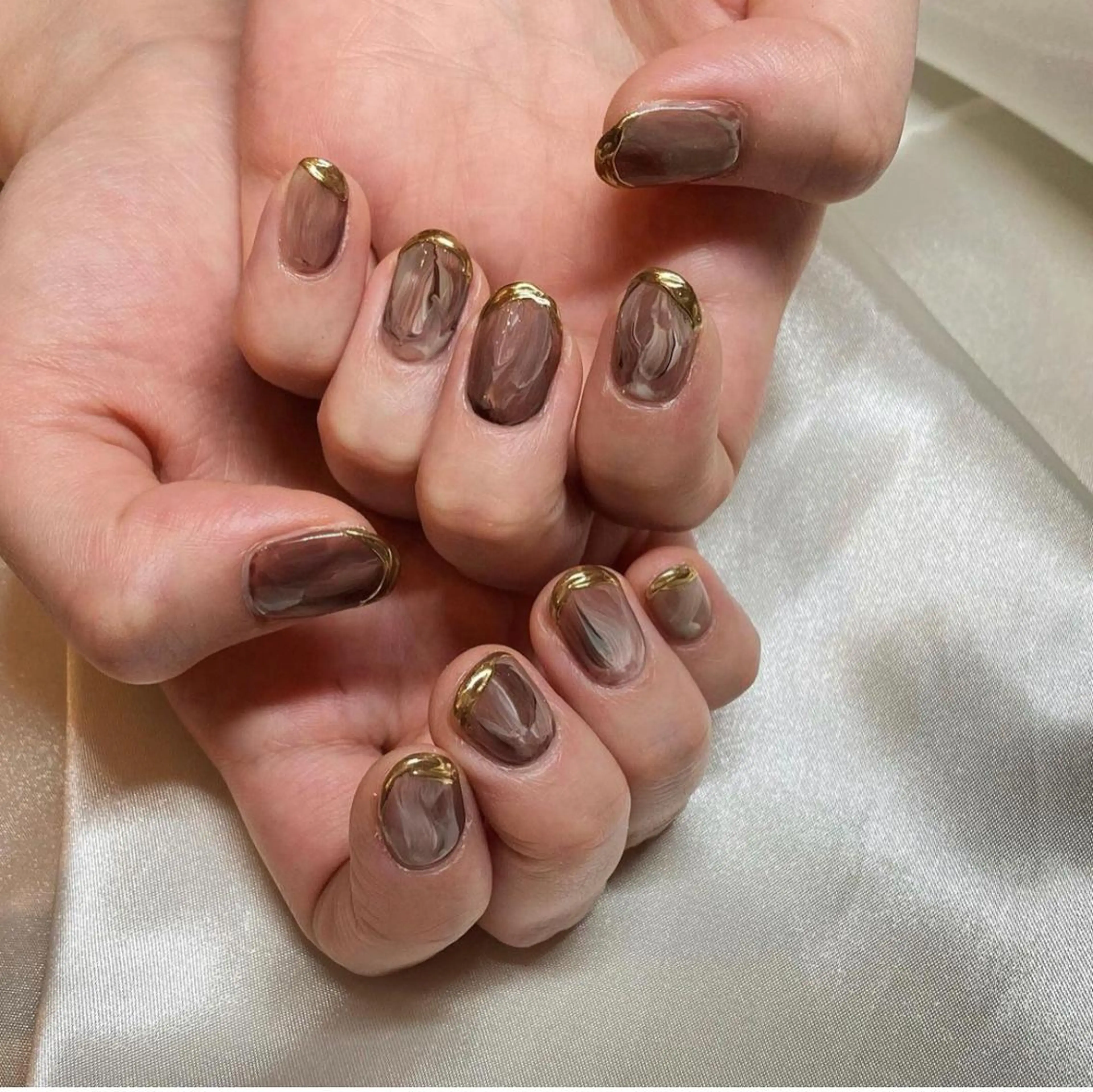 ネイル ミルフィーユ /Tomoeのネイルデザイン