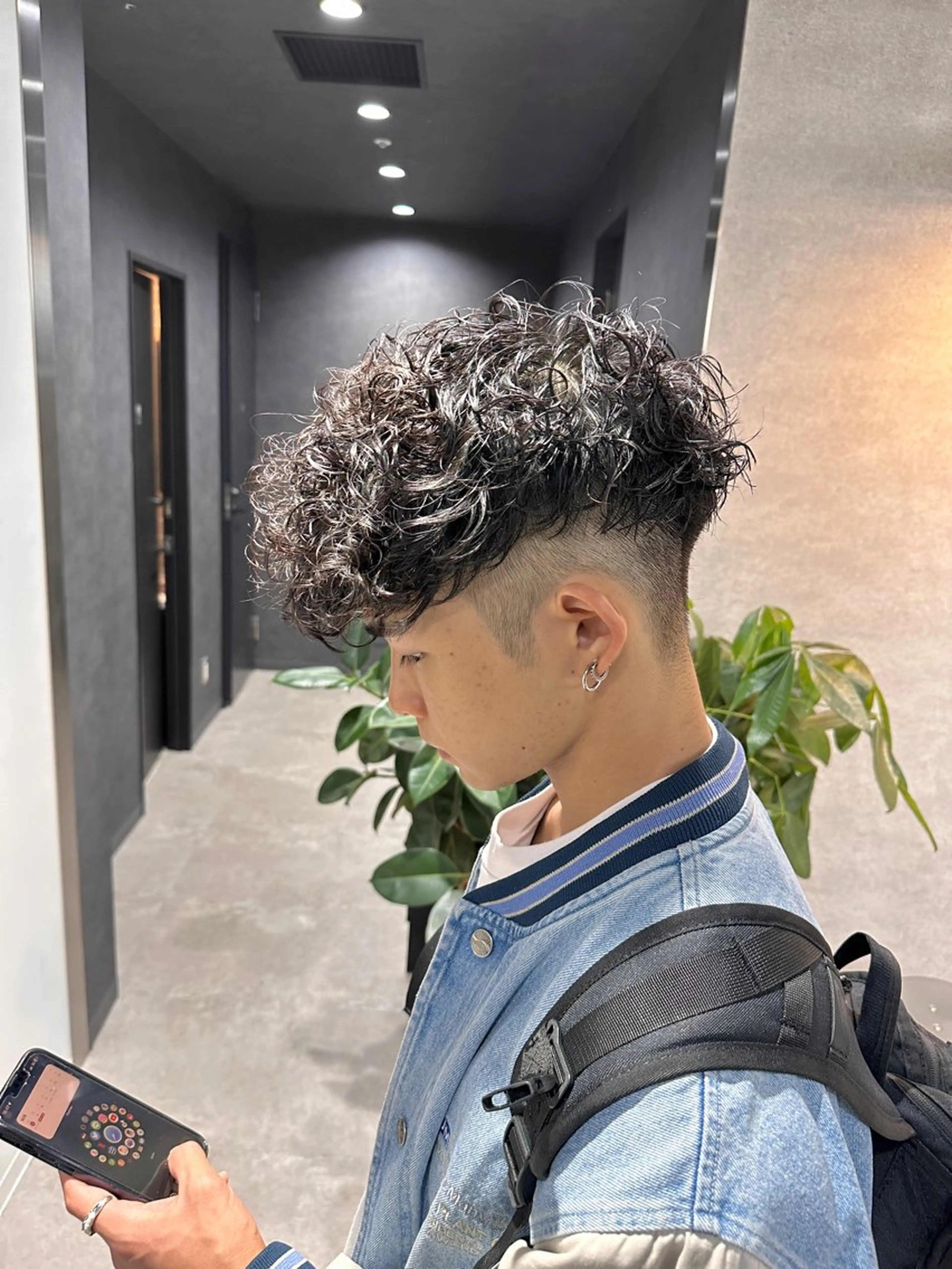 ショート パーマ メンズ 渋谷駅から徒歩1分 BLUCKメンズヘアのヘアスタイル