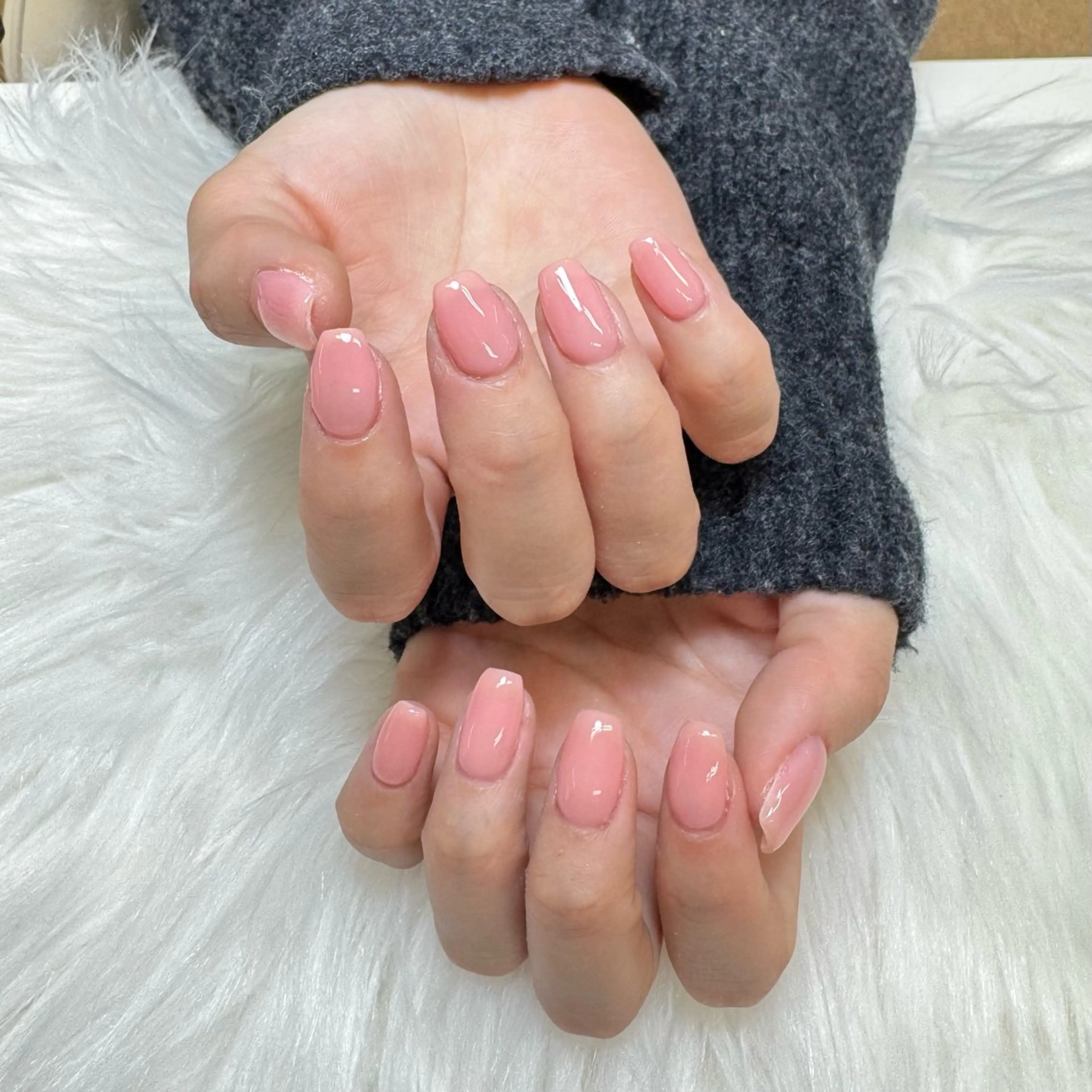 ネイル ワンカラーネイル 春ネイル Nail Space BELIER所属・-belier- reinaのネイルデザイン
