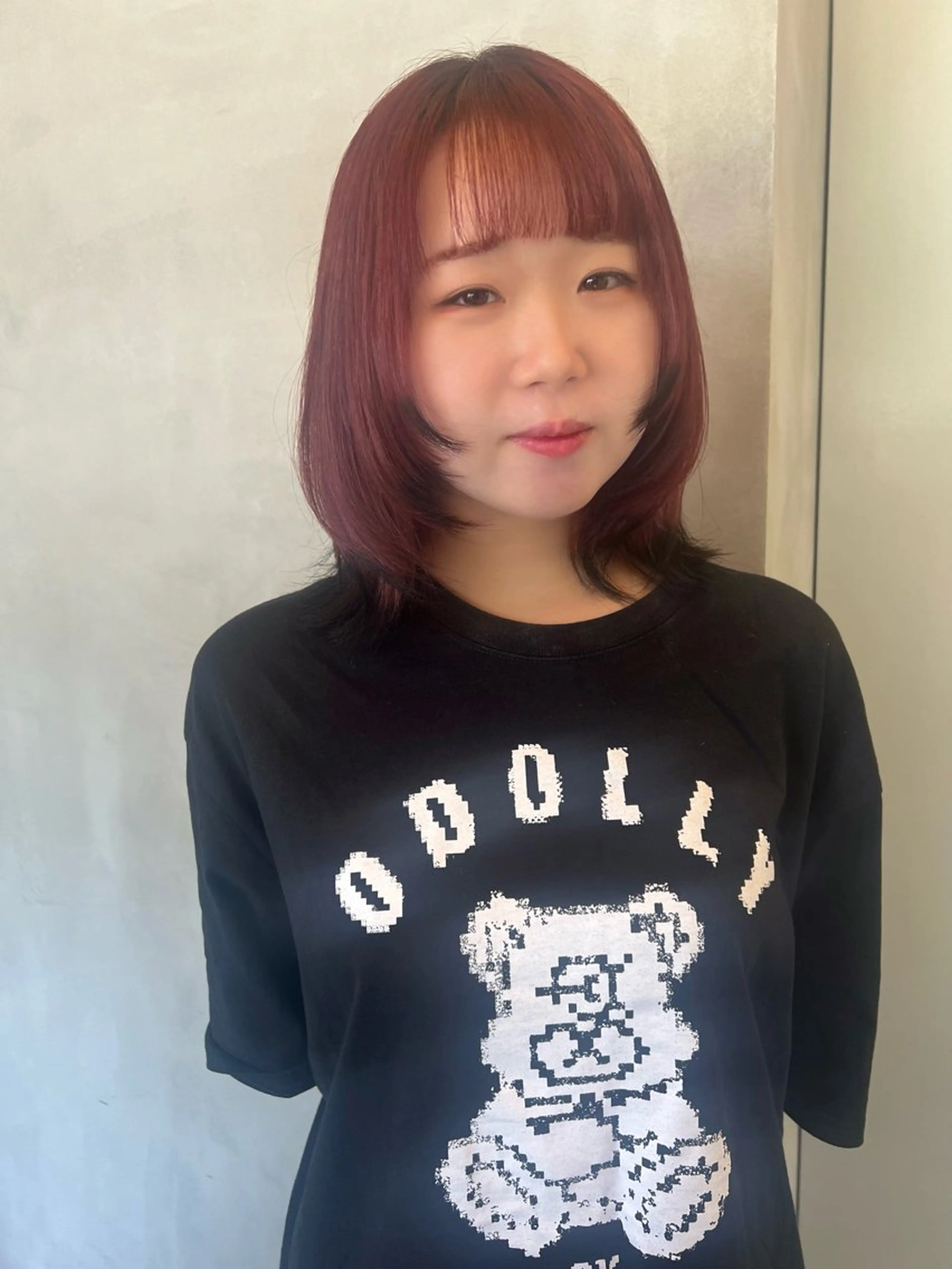 セミロング 顔まわりレイヤー レイヤーカット ミヨシマユ✨ チーフ就任記念🌈のヘアスタイル