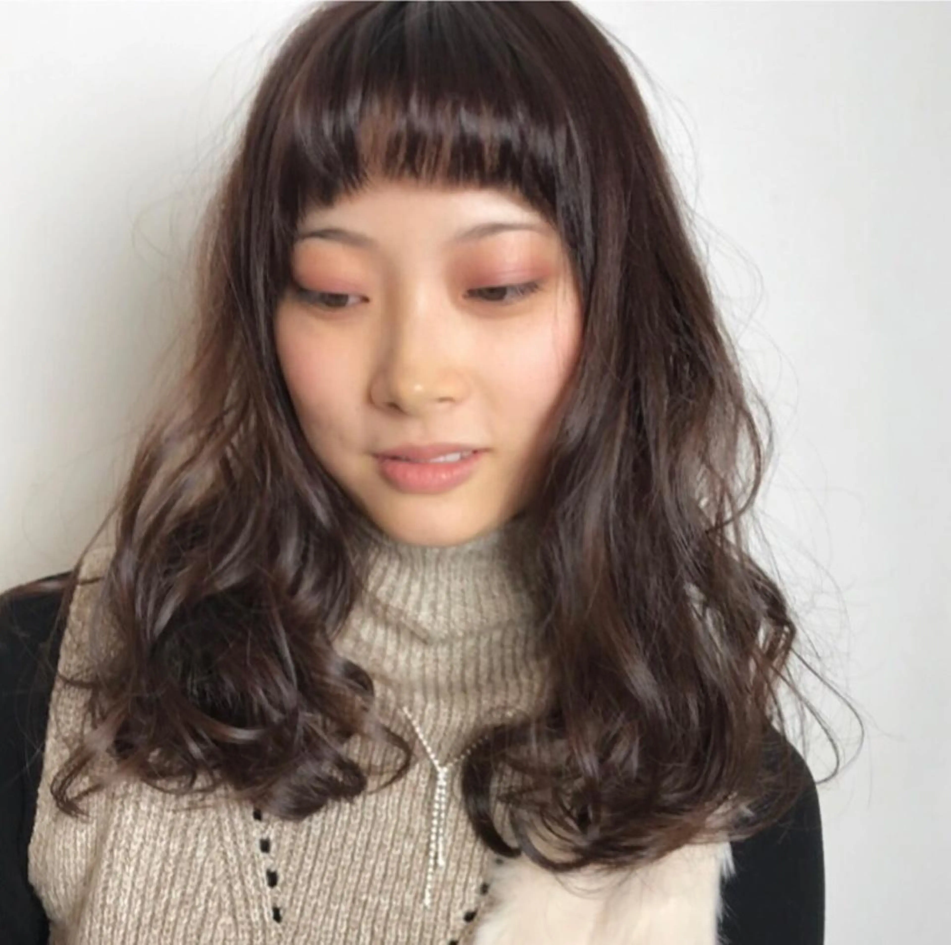 ロング カラー パーマ デジタルパーマ カット特化柏駅 徒歩3分LOUのヘアスタイル