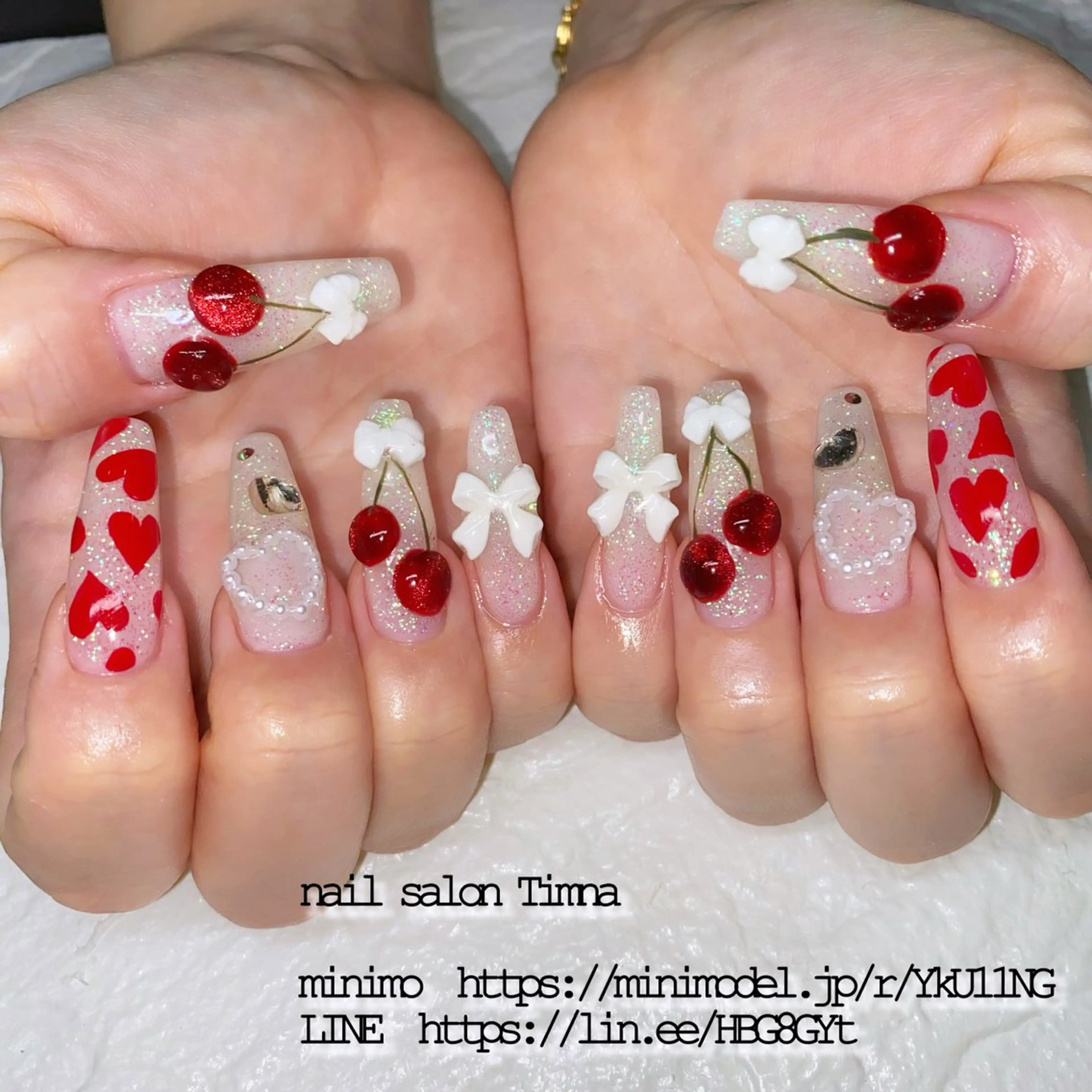 ロング ハンドネイル NAILSALON 🍔Timna🍟のネイルデザイン