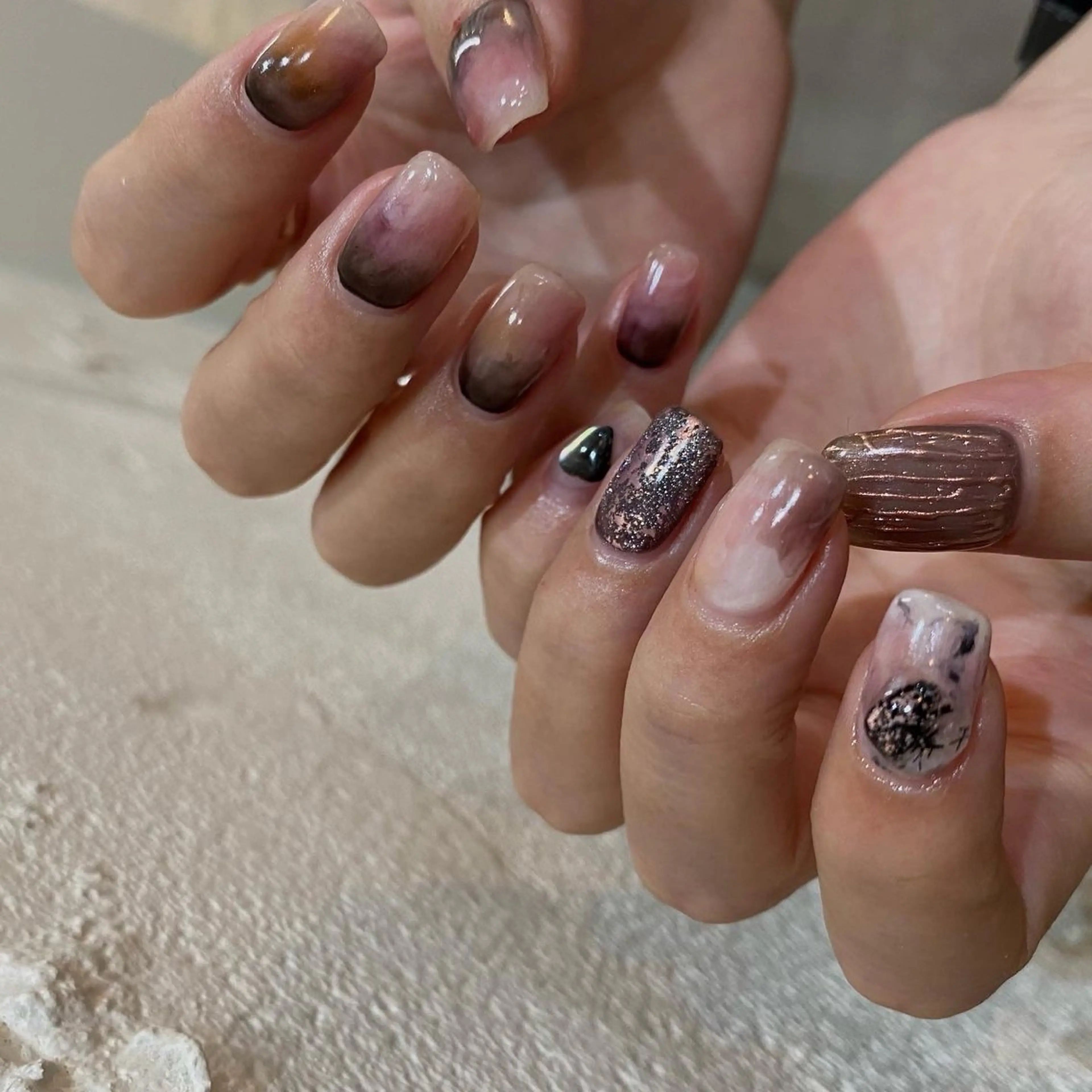 ネイル ピンク ハンドネイル nable.所属・望月 実莉のネイルデザイン