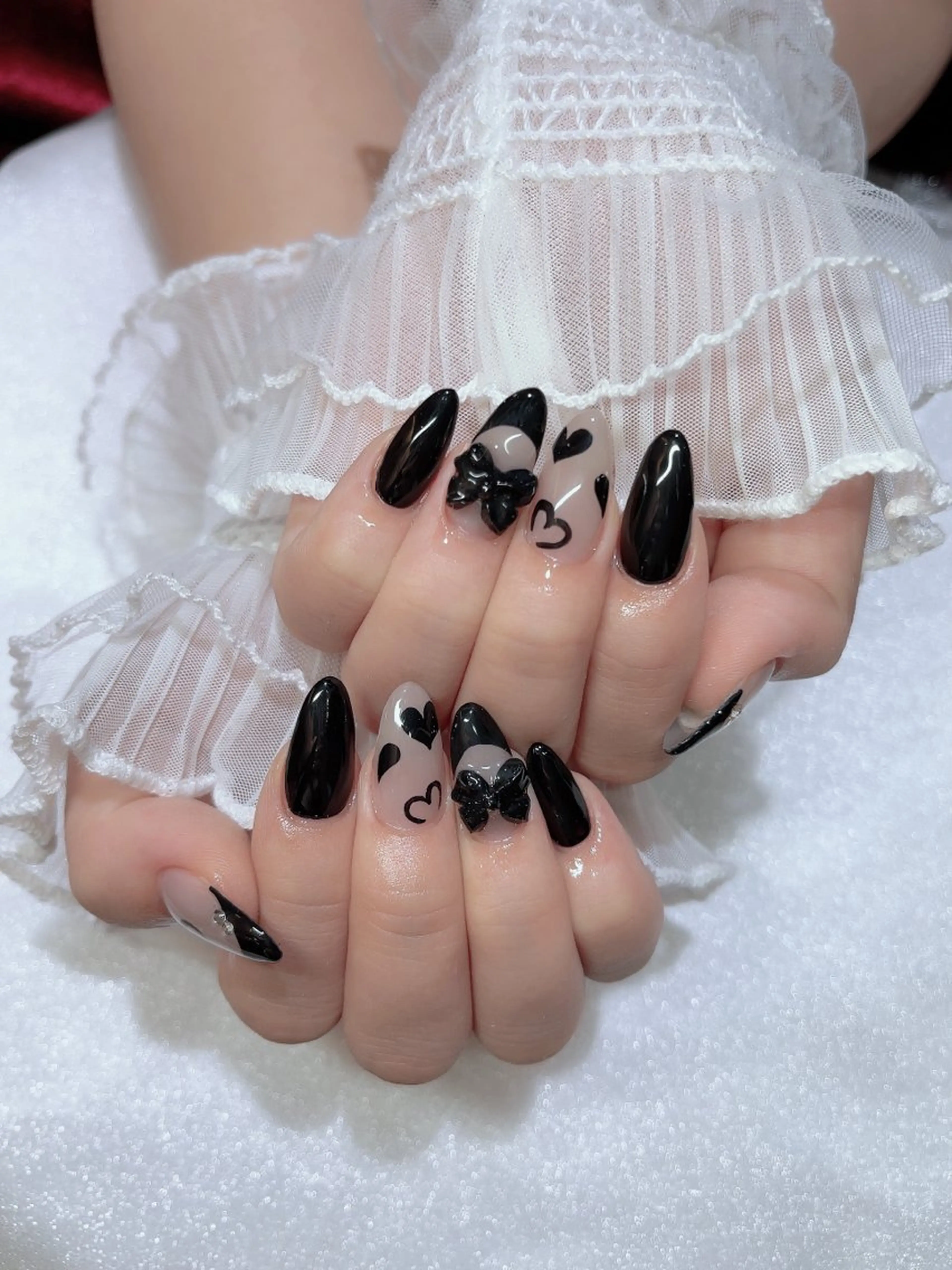 ネイル ハート ハンドネイル nailsalon moca 堀江店所属・moca堀江店 momokaのネイルデザイン