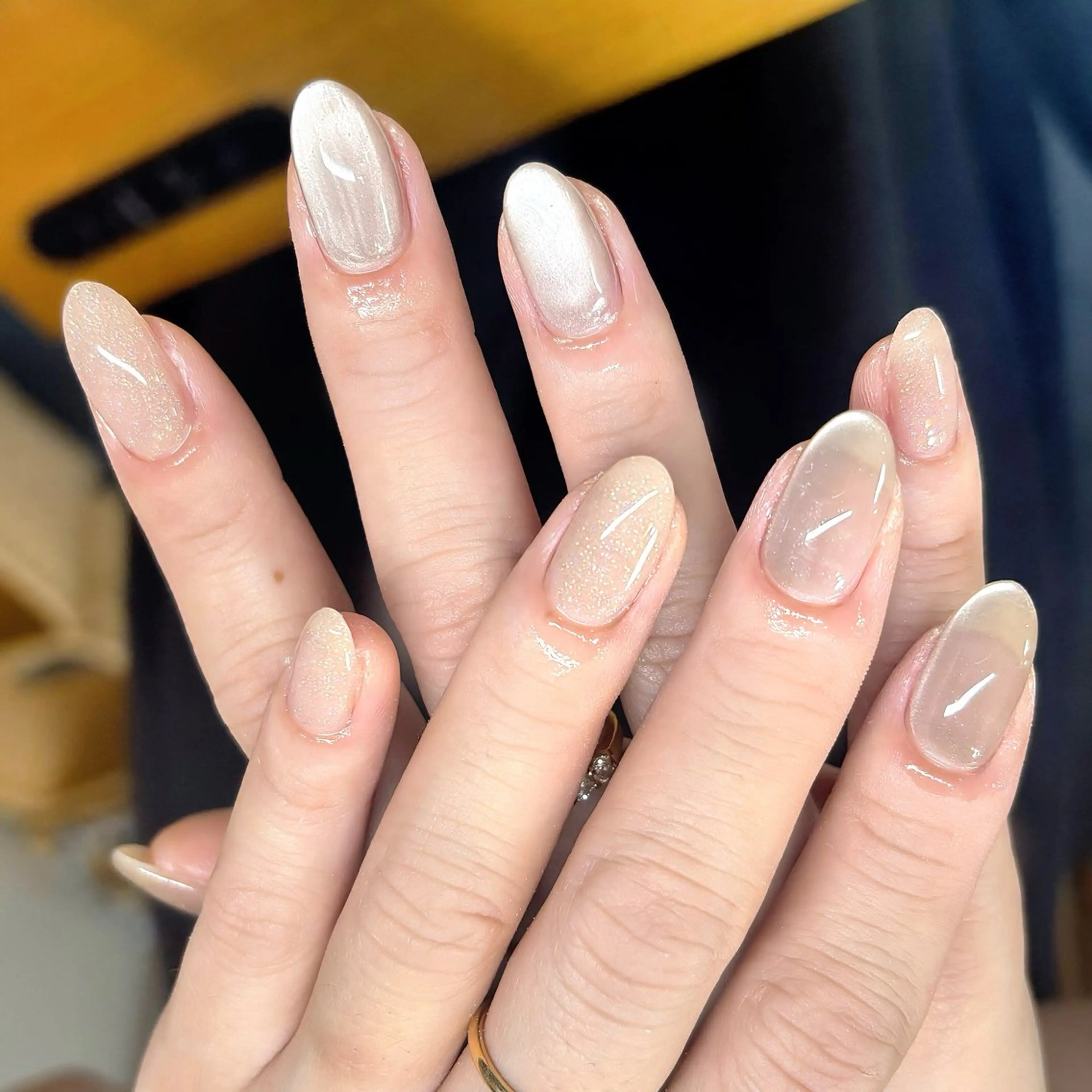 ネイル チークネイル フレンチネイル グラデーション マグネットネイル ミラーネイル ハンドネイル ハンドケア 🫧OPELIA NAIL渋谷🫧のネイルデザイン