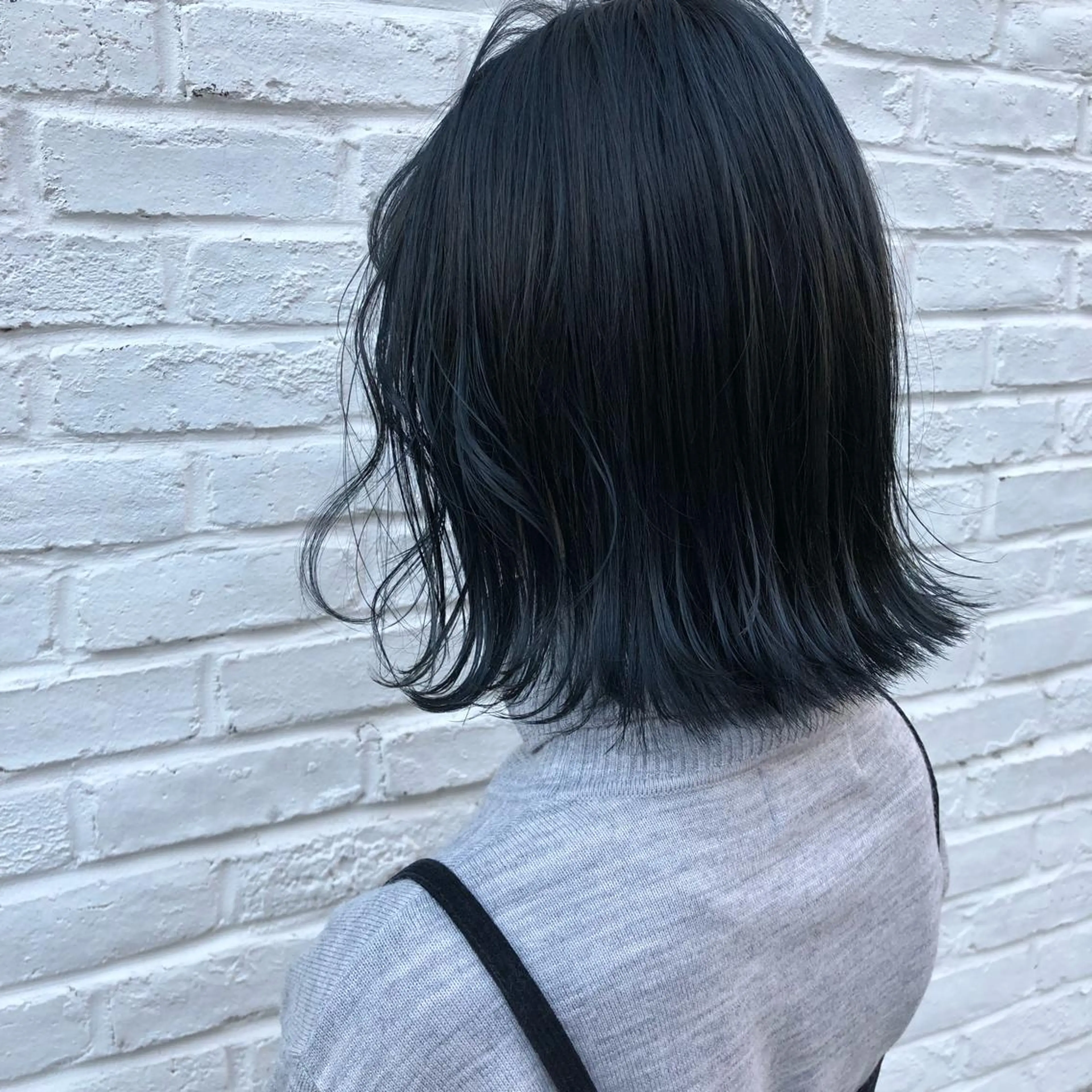 カラー ブルーカラー ネイビーカラー ニシオカ タクヤのヘアスタイル