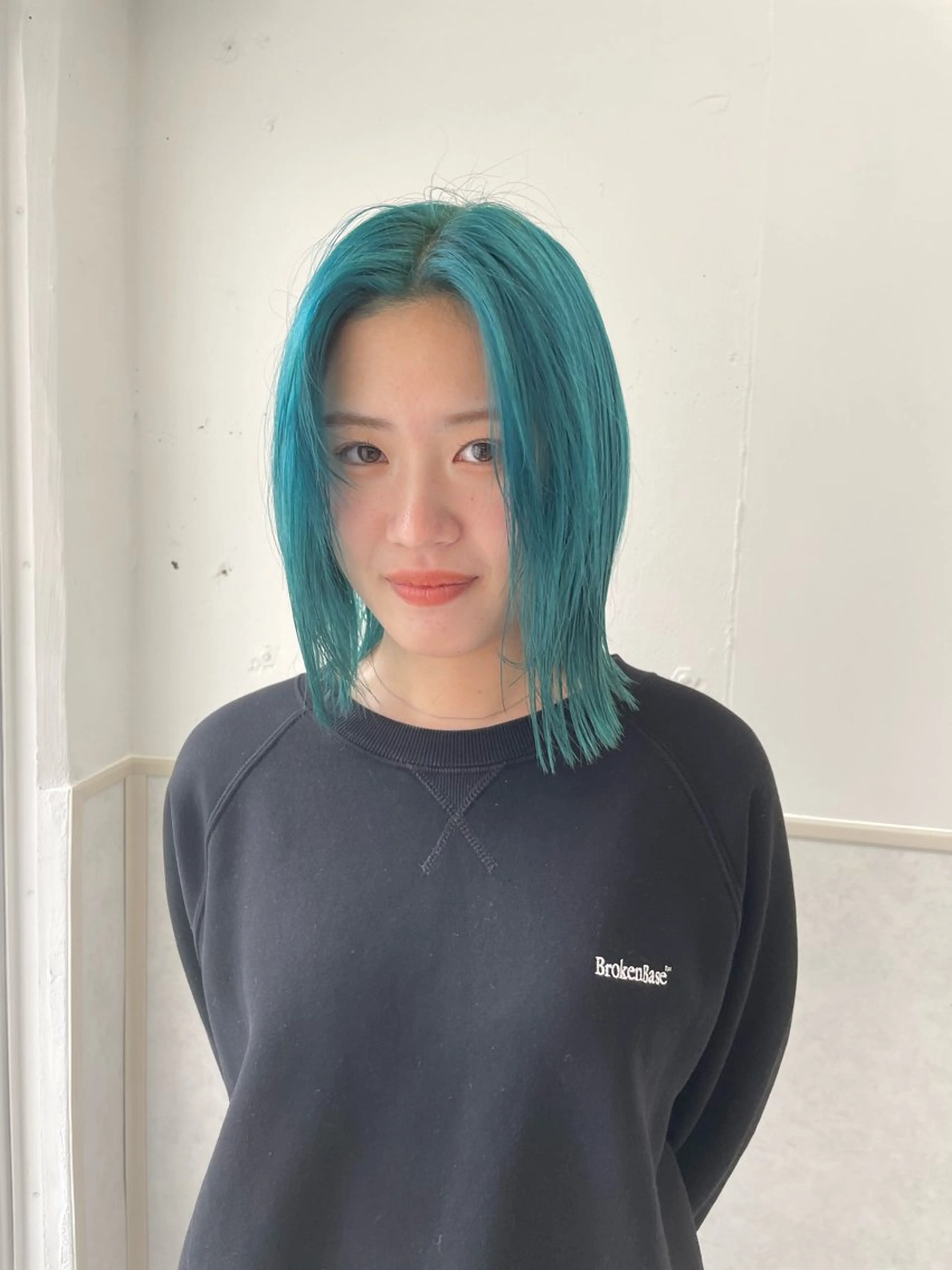 ミディアム カラー ハイトーンカラー ヘアカラー ハイトーン/ボブ /HBL/AYUNAのヘアスタイル