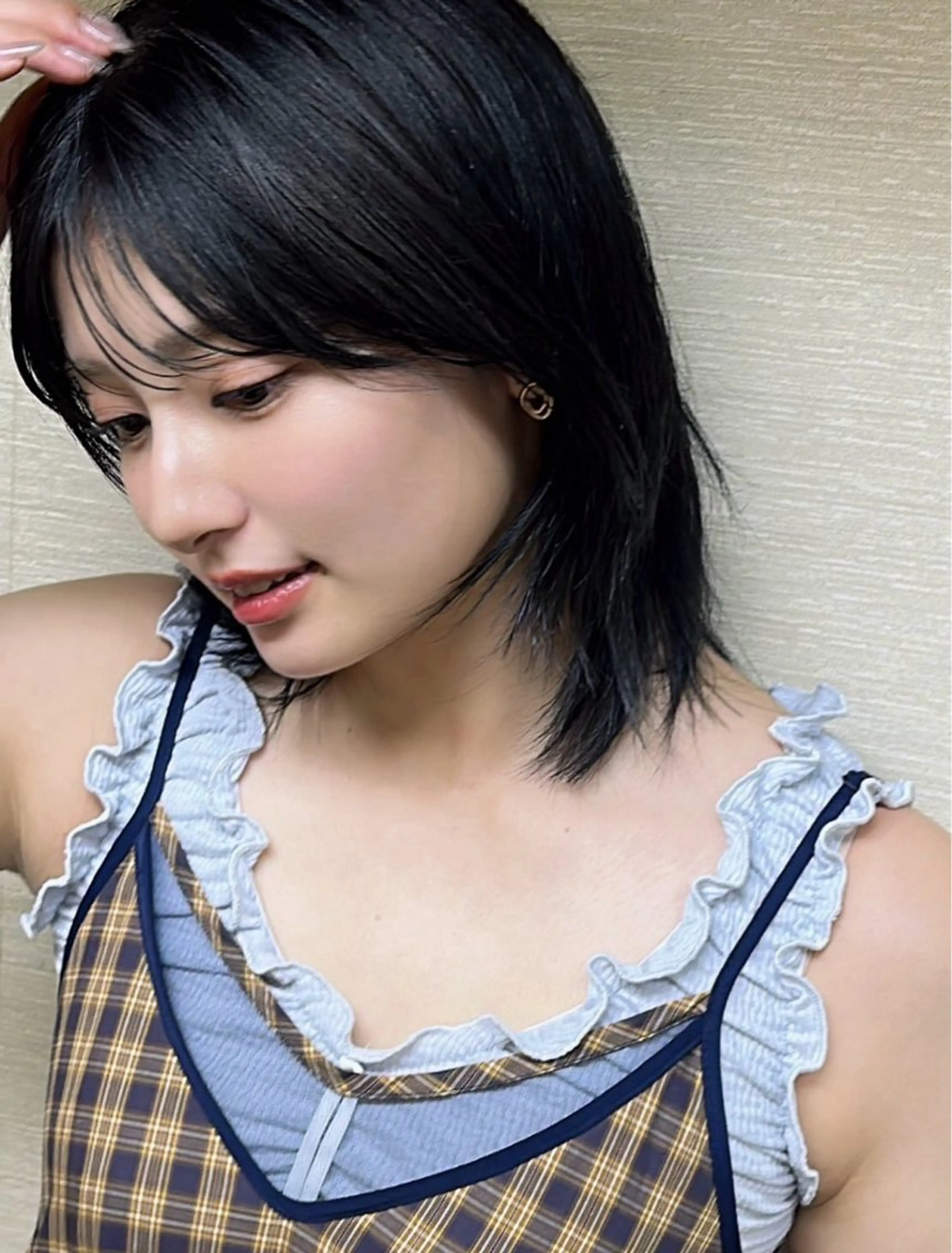 ミディアム カット ショート/レイヤー カット/ミサキ💐のヘアスタイル