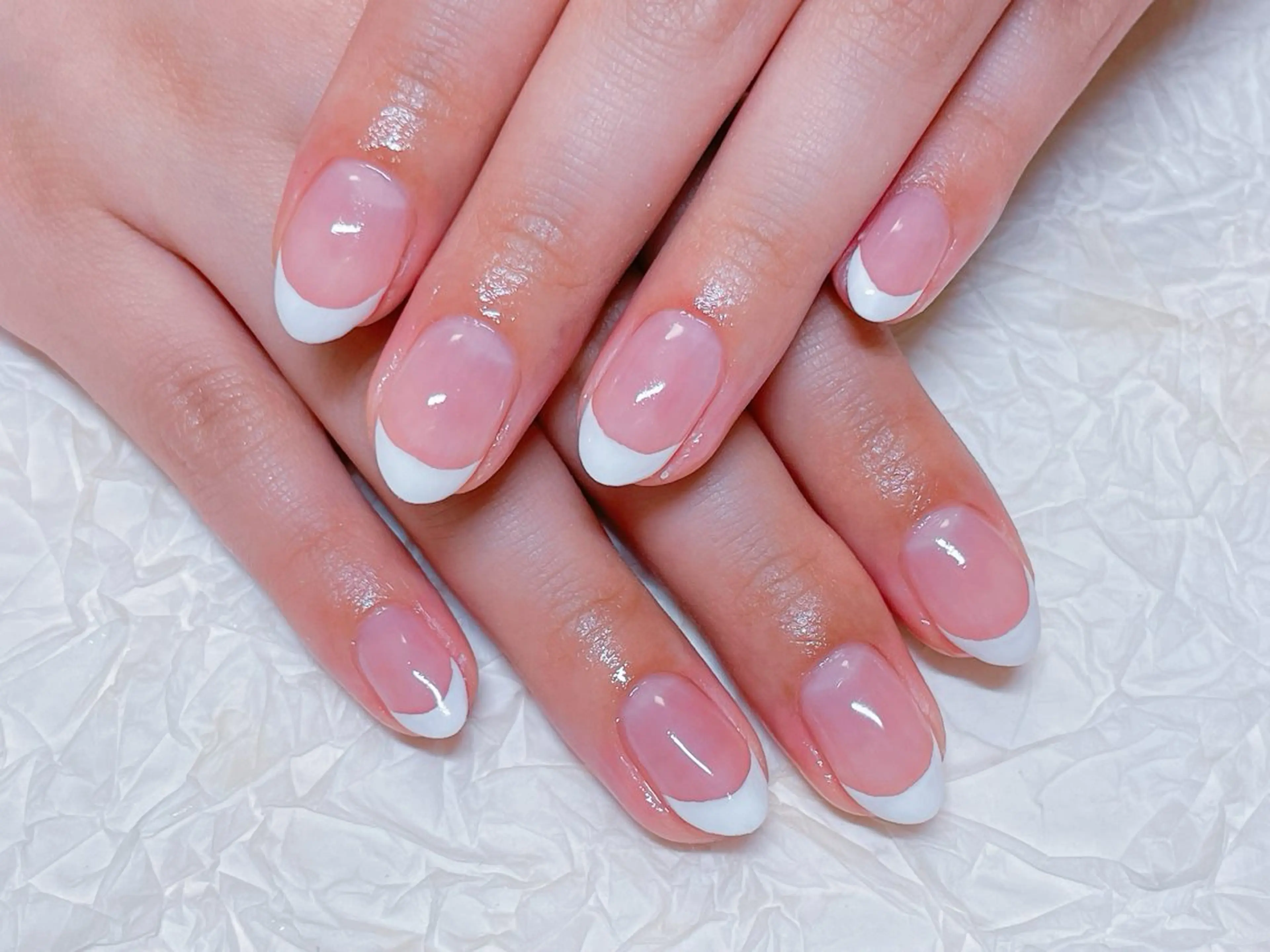 ネイル アートネイル チークネイル フレンチネイル ジェルネイル グラデーション ゆ か_Nails💫のネイルデザイン