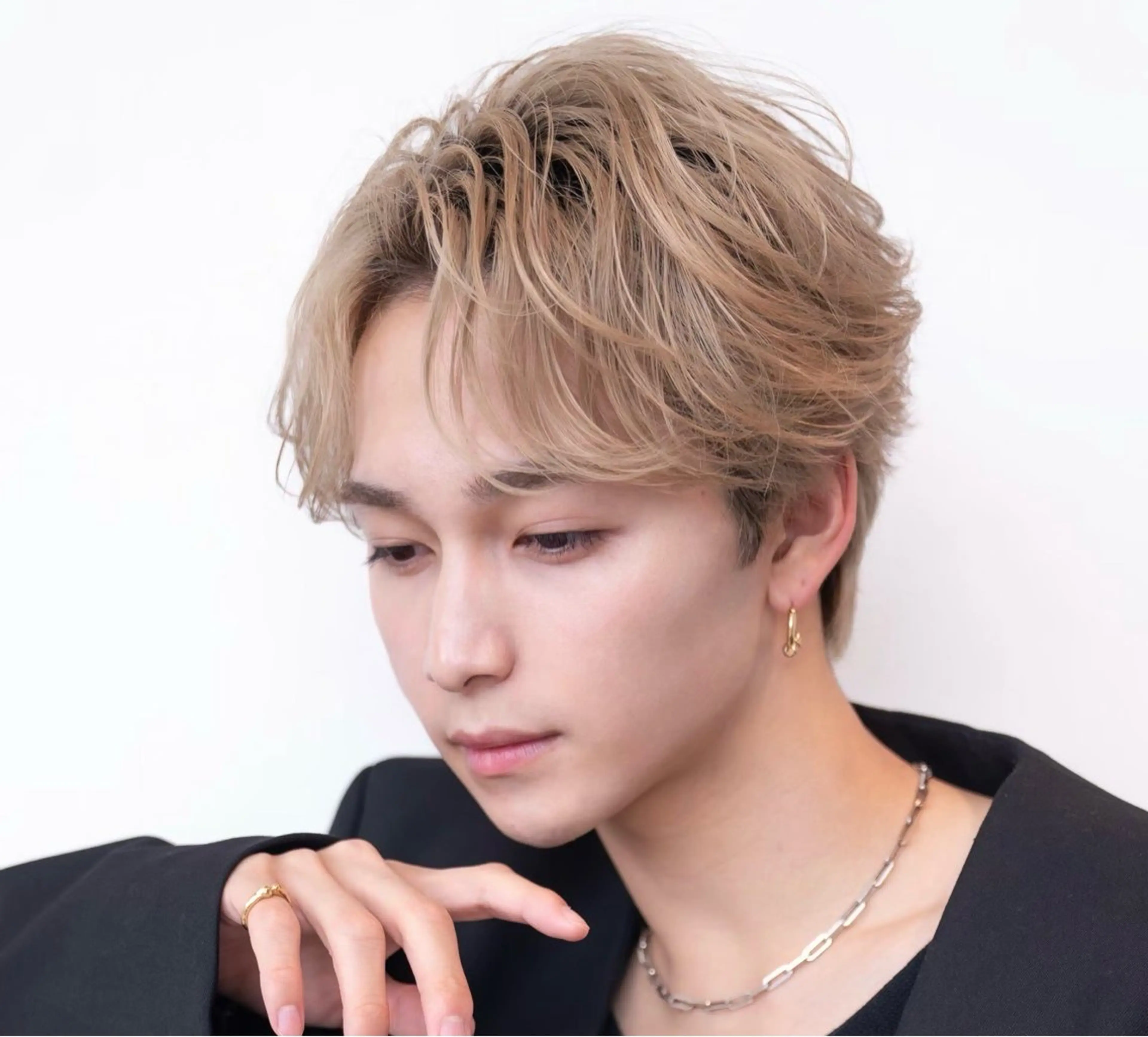 ショート カラー メンズ カット ヘアカラー メンズカット/パーマ 艶カラーTAIGA︎のヘアスタイル