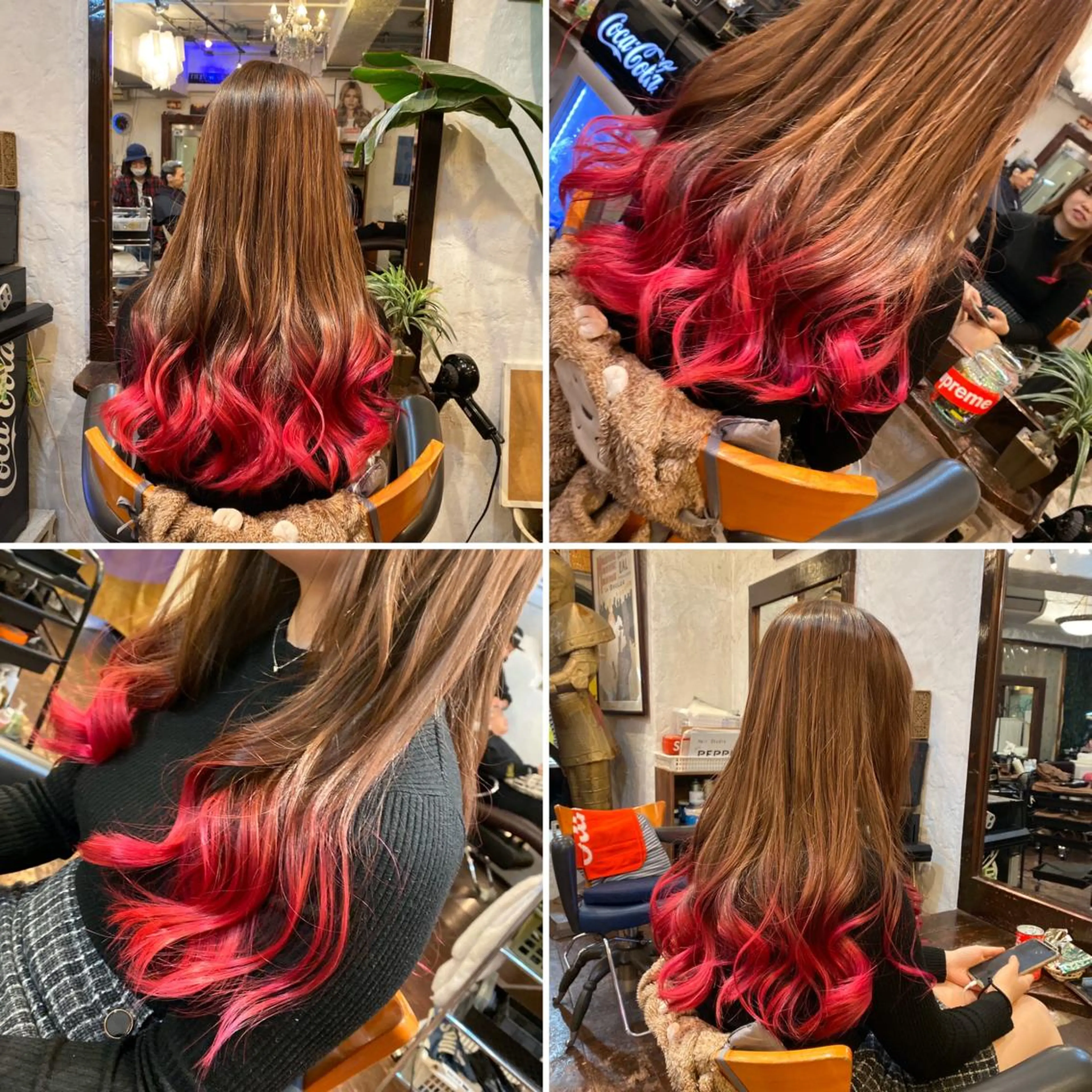 ロング カラー ヘアカラー トリートメント "PEPPU "所属・派手髪、ハイトーン ショートヘアShinのヘアスタイル