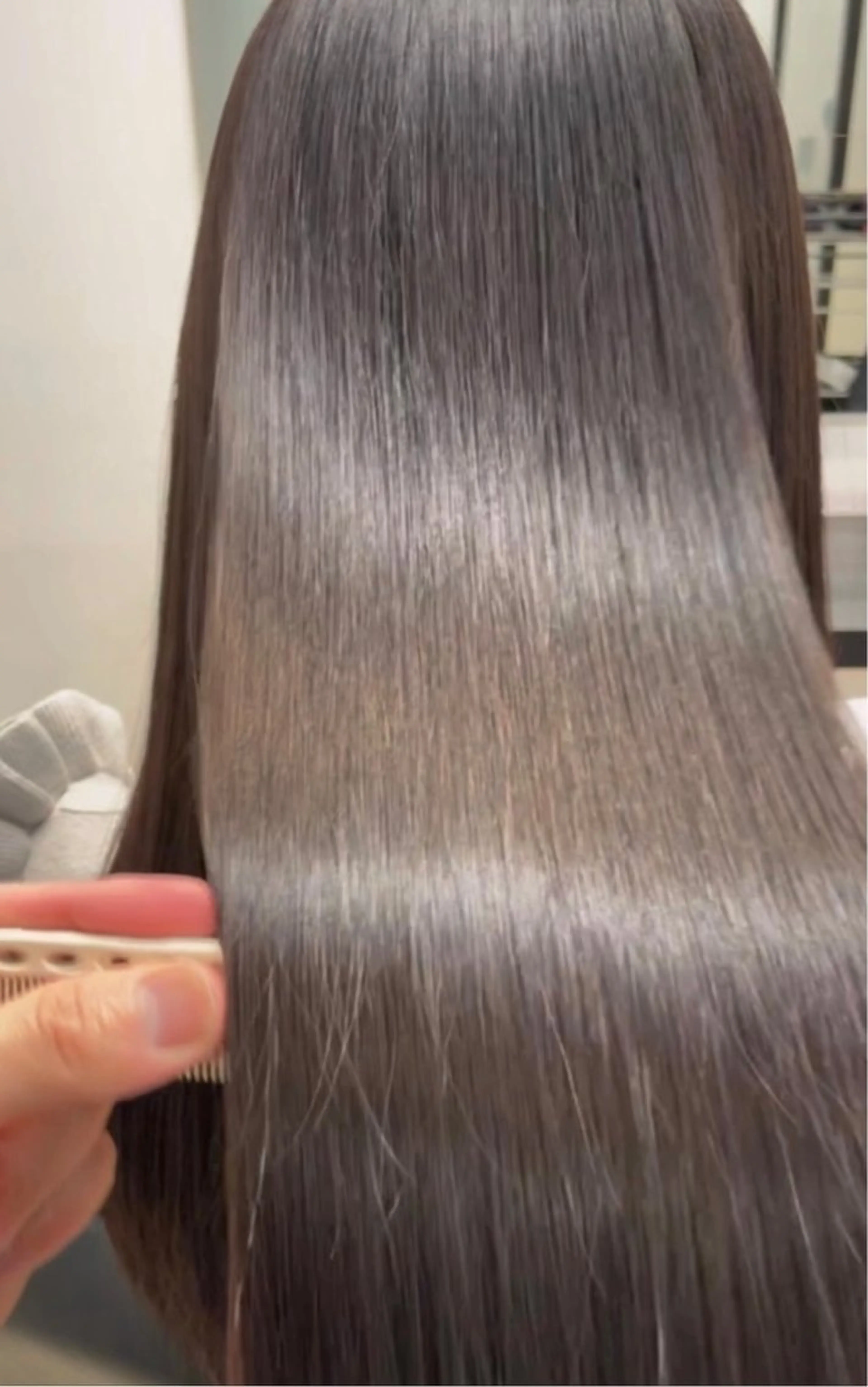 ロング カラー カット ヘアカラー 縮毛矯正 トリートメント SALOWIN梅田　　サロウィン所属・美髪/縮毛矯正特化/ 髪質改善/KJのヘアスタイル