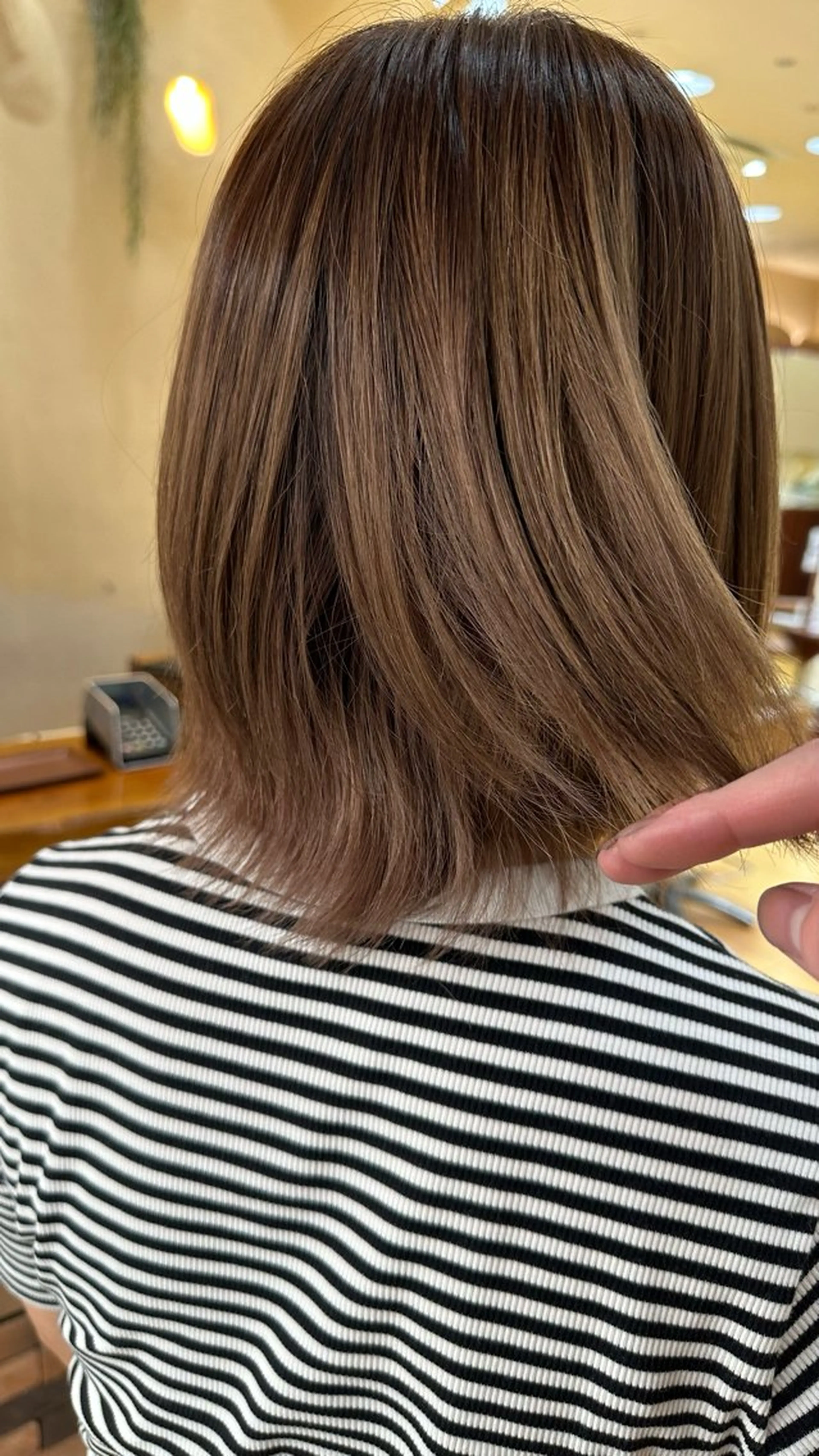 ショート とうい/パーマボブ/ くせ毛/丸みボブのヘアスタイル