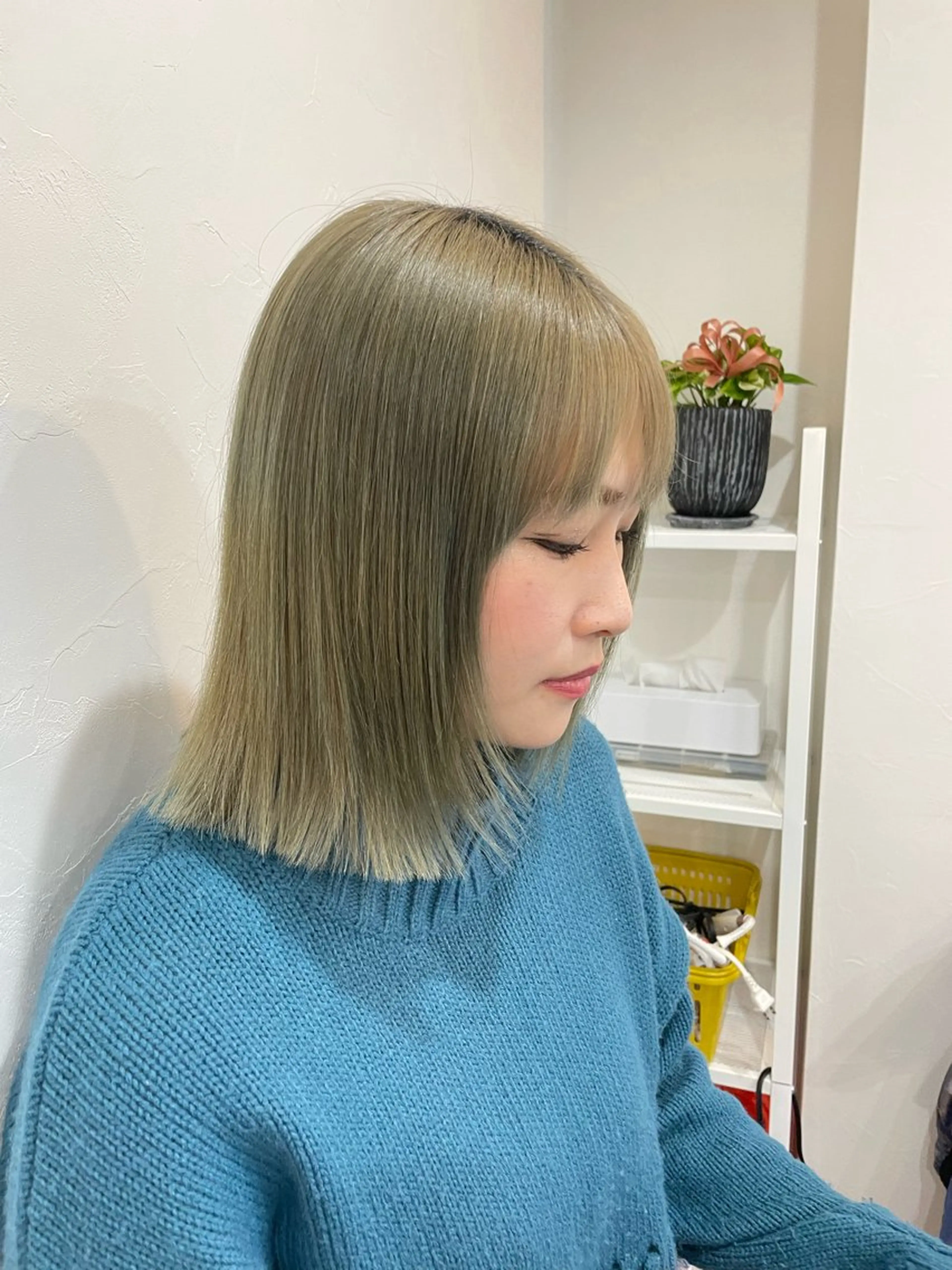 ミディアム 切りっぱなしボブ ボブ @miyuki _uenoのヘアスタイル