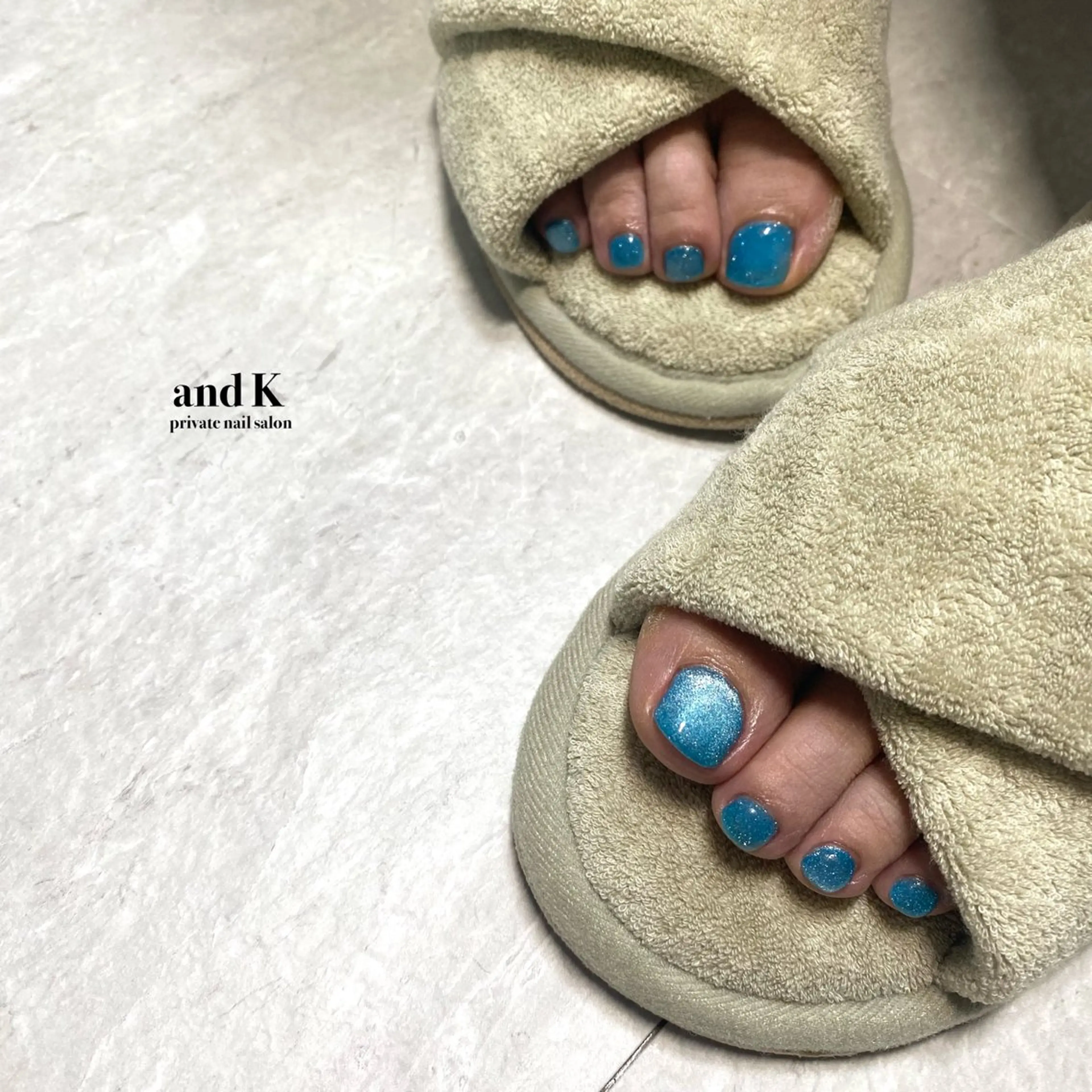 ネイル フラッシュネイル マグネットネイル フットネイル andK nail salonのネイルデザイン