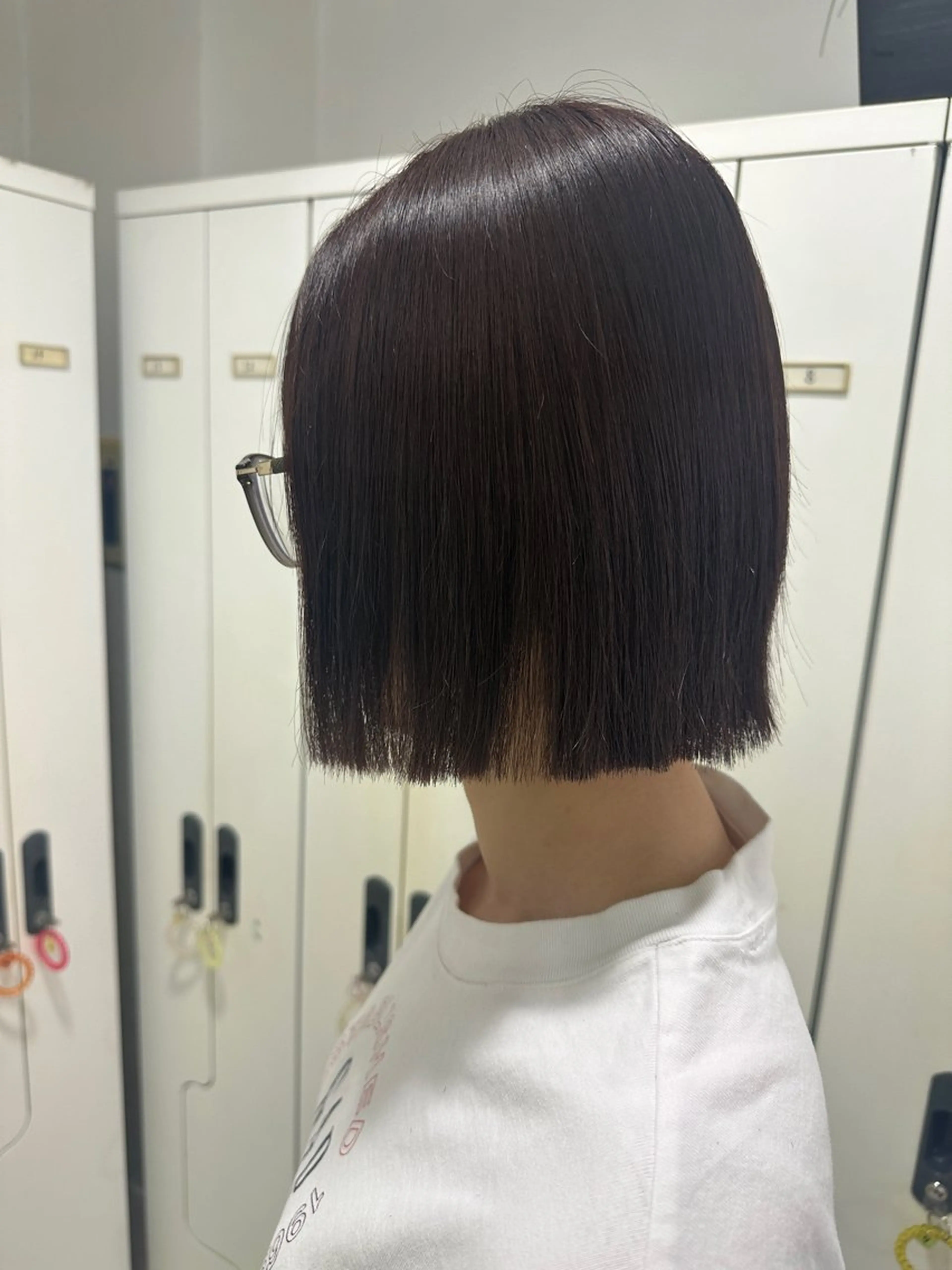 ショート 艶カラーlayer 🩷🩷のヘアスタイル