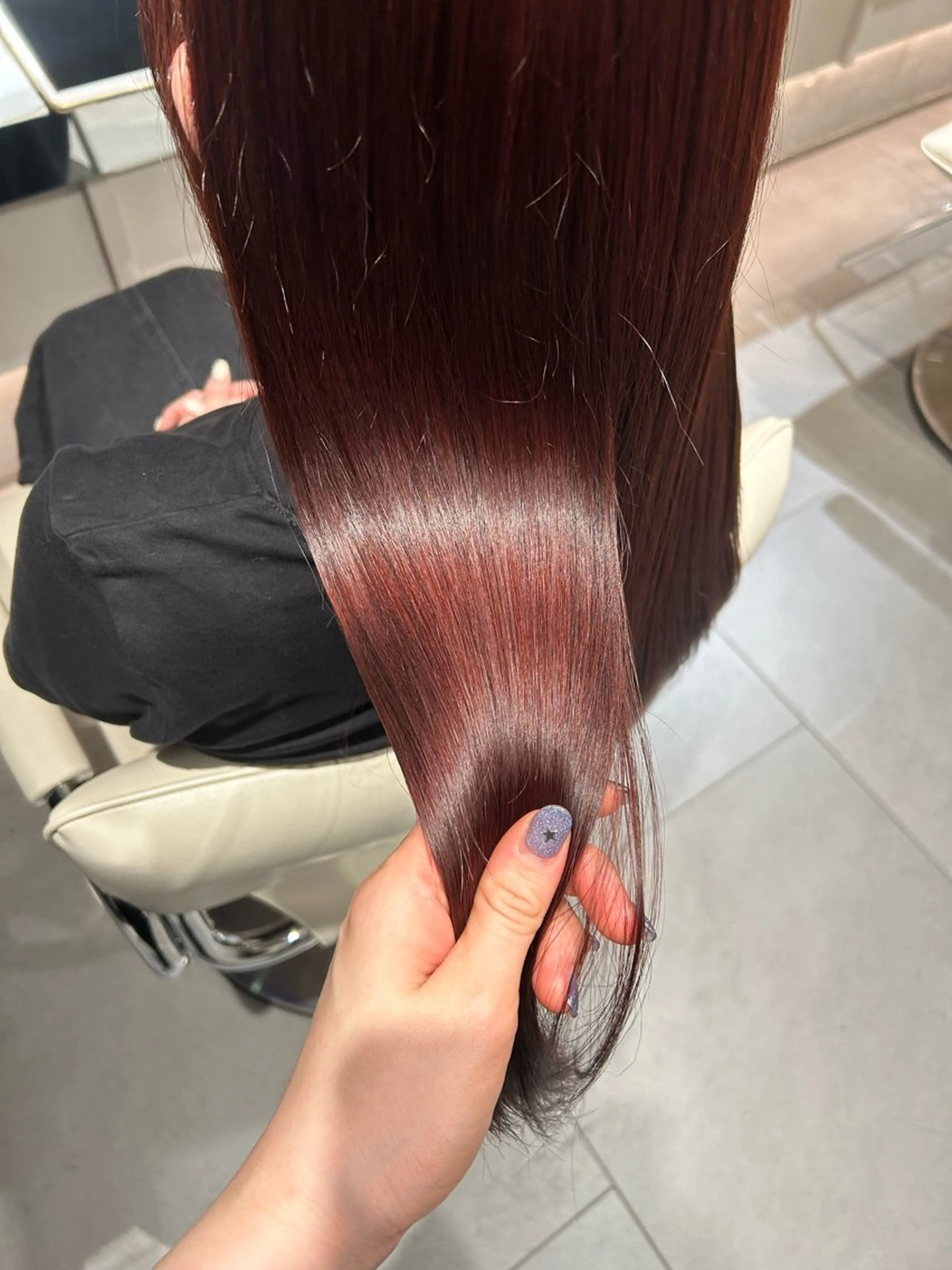 ロング カラー ブリーチ ブリーチなしカラー ヘアカラー トリートメント 艶感/ナチュラル 🌿マアヤのヘアスタイル