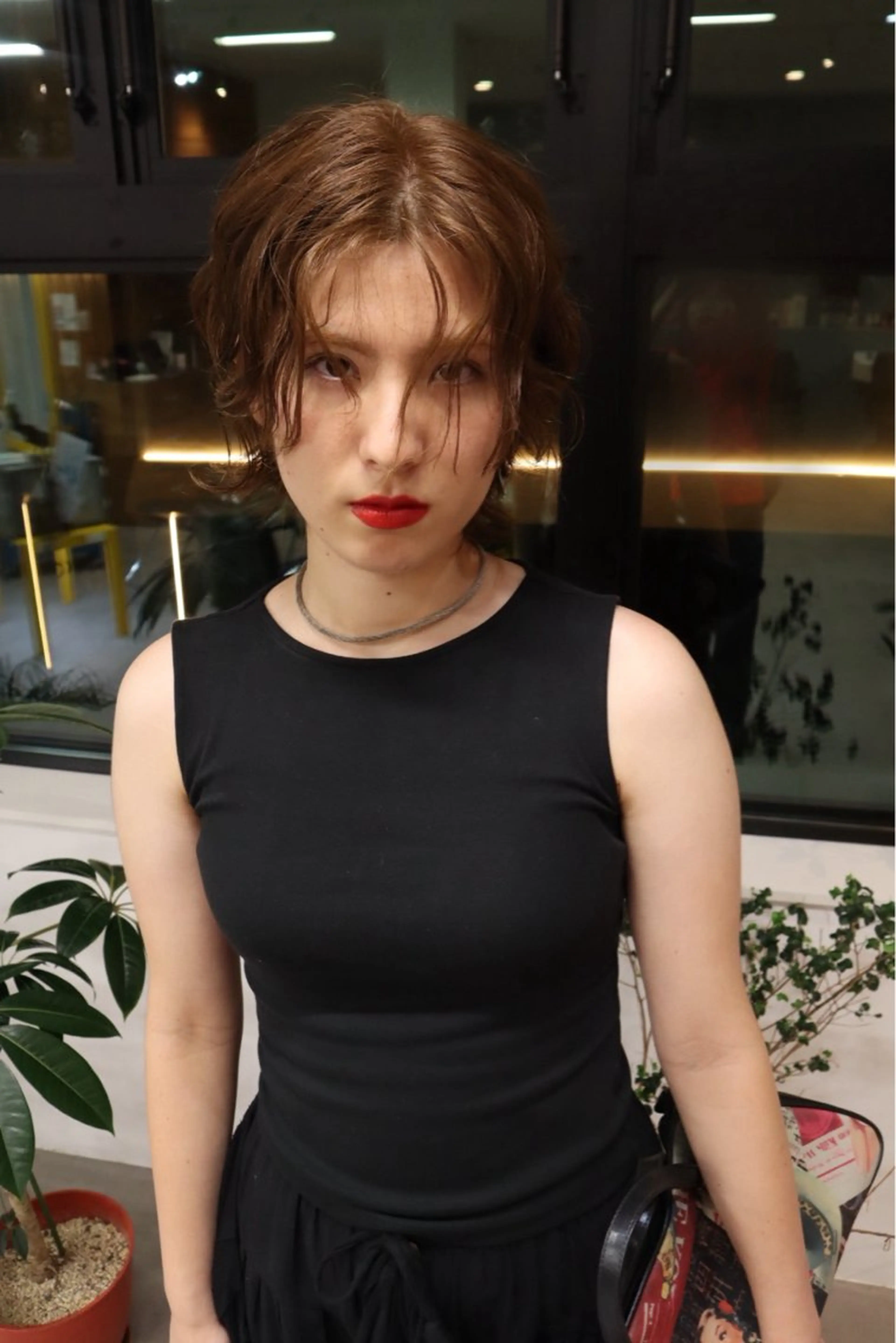 ショート ヘアカラー トリートメント 金尾 凜のヘアスタイル