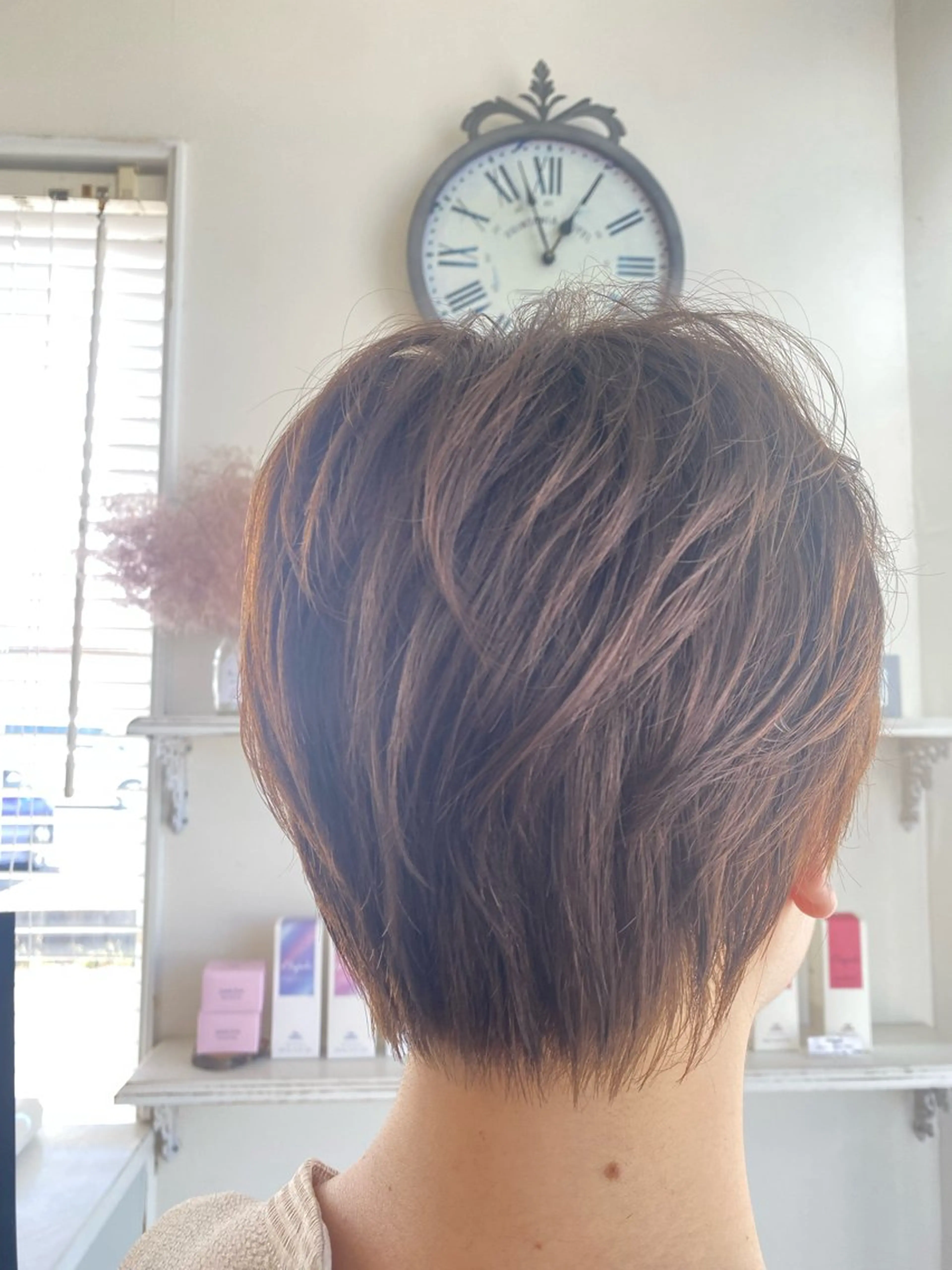 ショート カラー オレンジ ショートヘア hair Design　fika. 大在店所属・fika.大在店 Kitanoのヘアスタイル