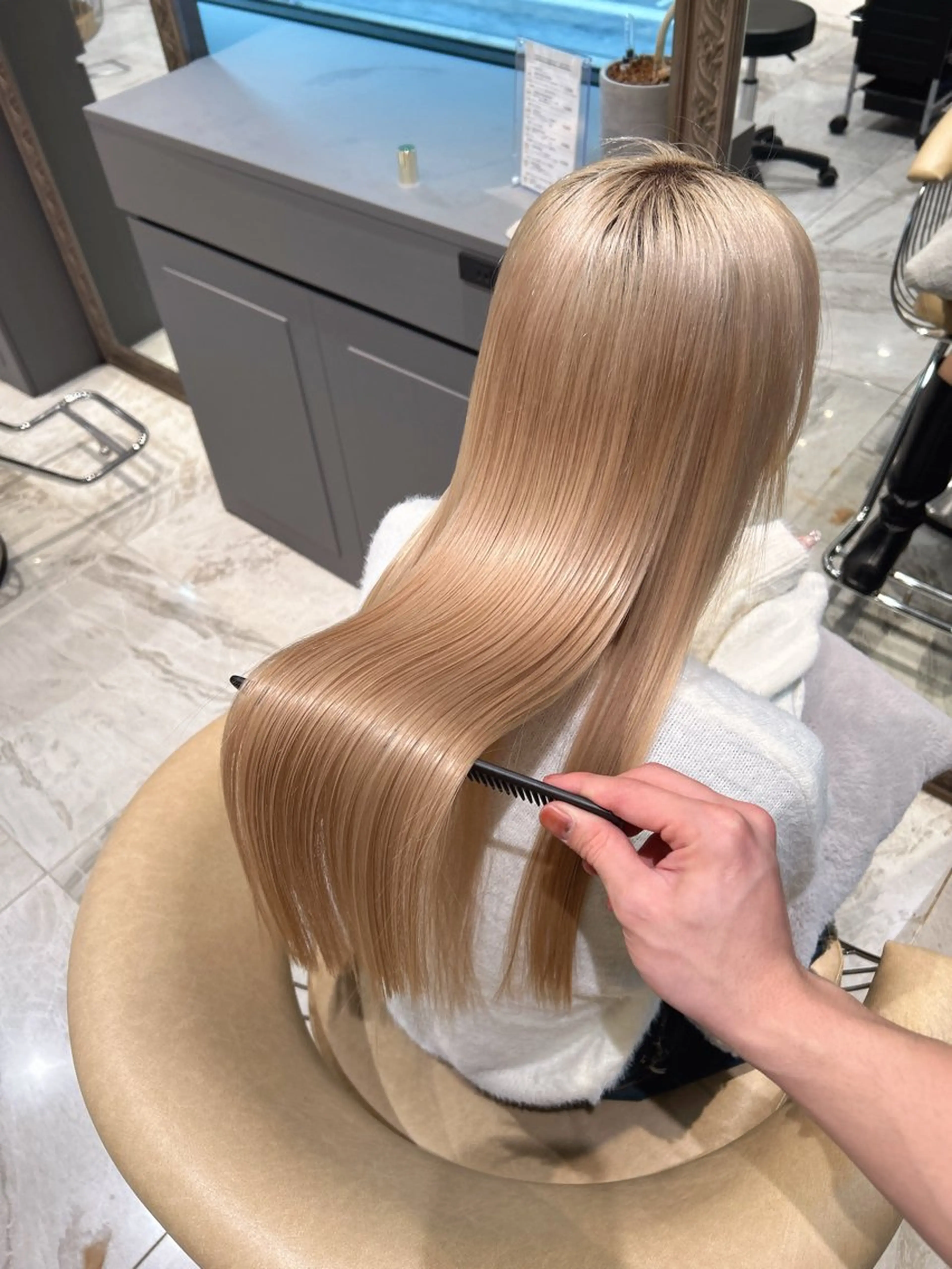 ロング カット ヘアカラー トリートメント 🥇KEN /人気指名殺到中‼️のヘアスタイル
