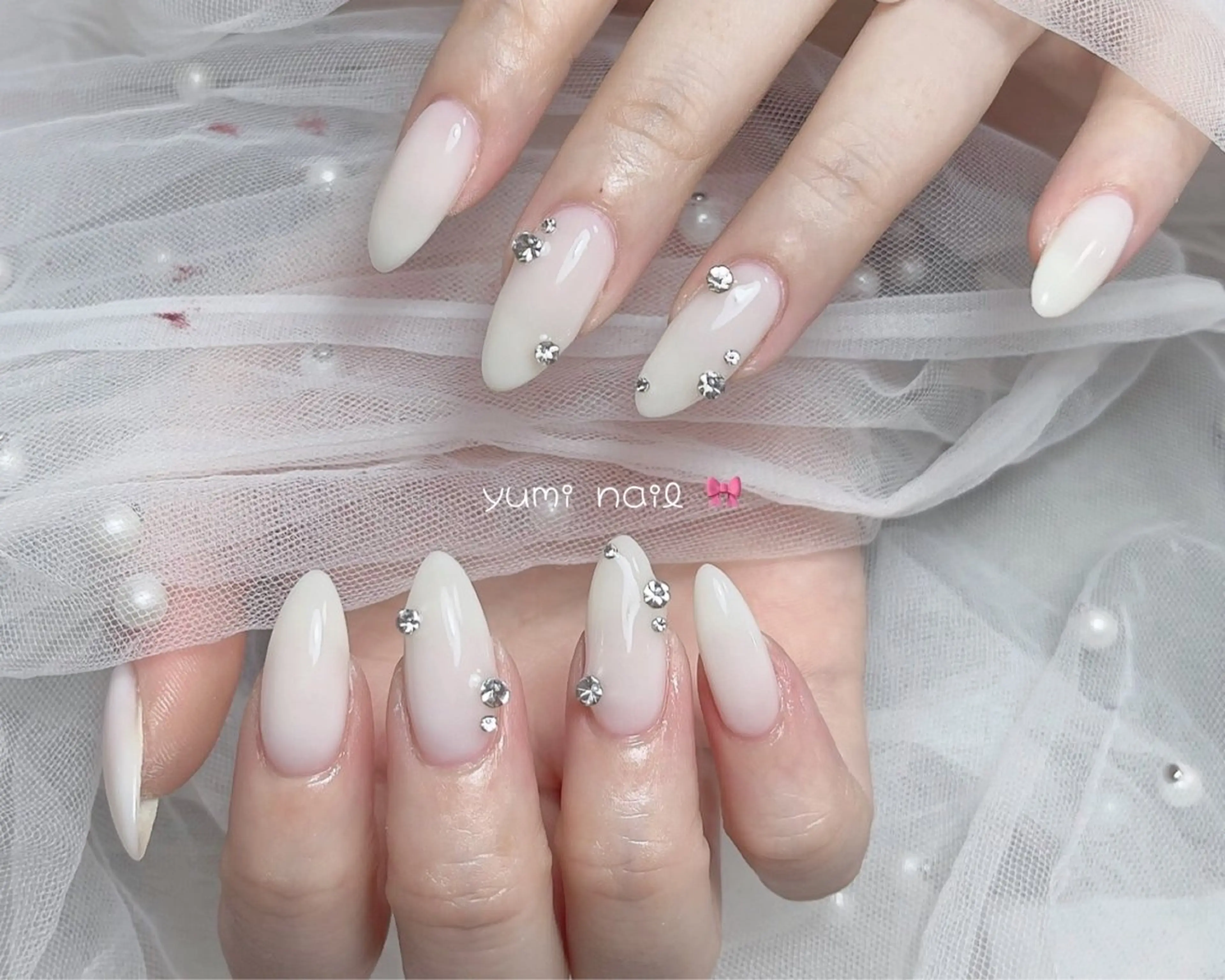 ネイル ハンドネイル 𝐲𝐮𝐦𝐢🎀 デザイン長さ出し専門のネイルデザイン