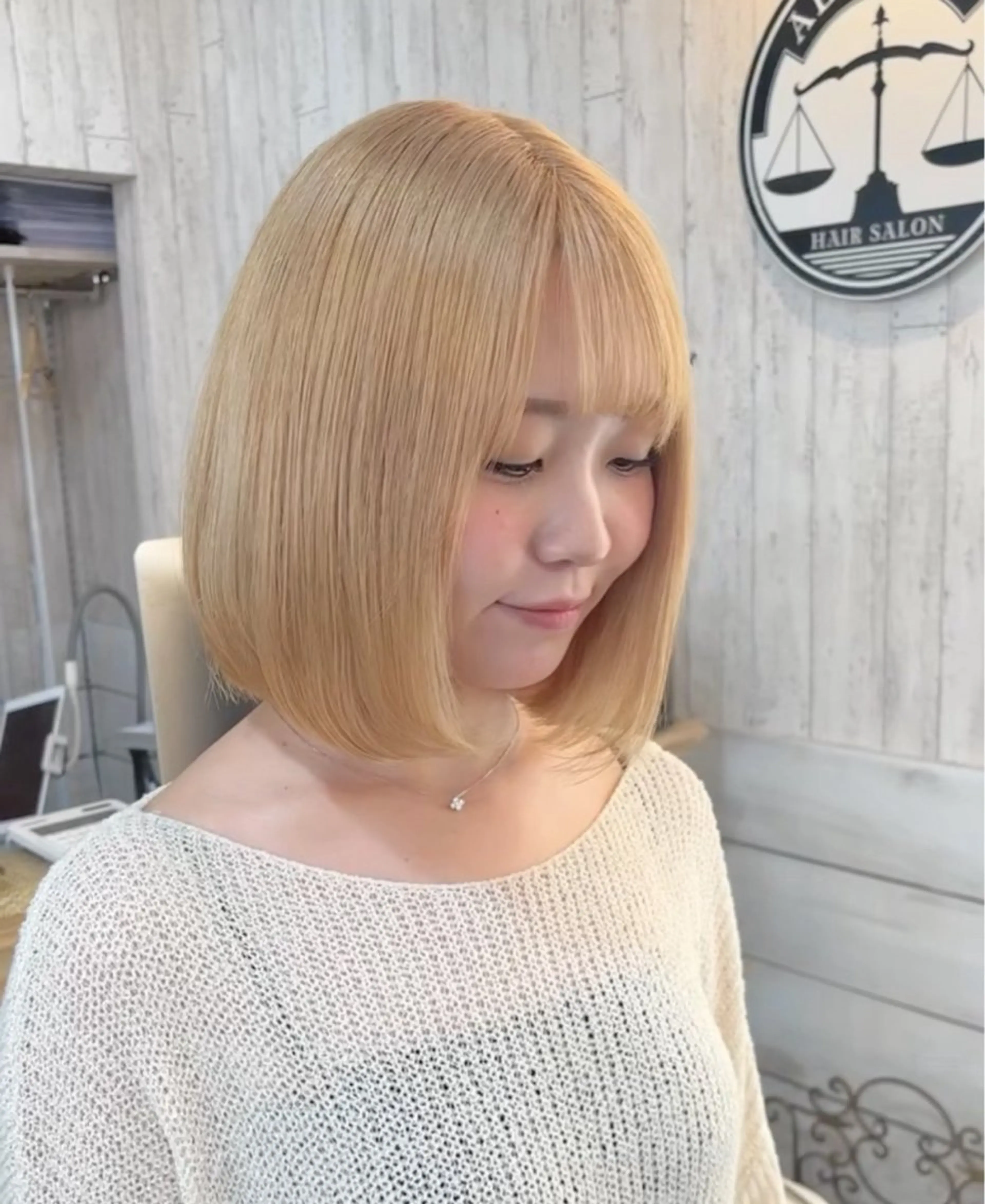 ミディアム ブリーチなしW カラー✳︎ayaneのヘアスタイル