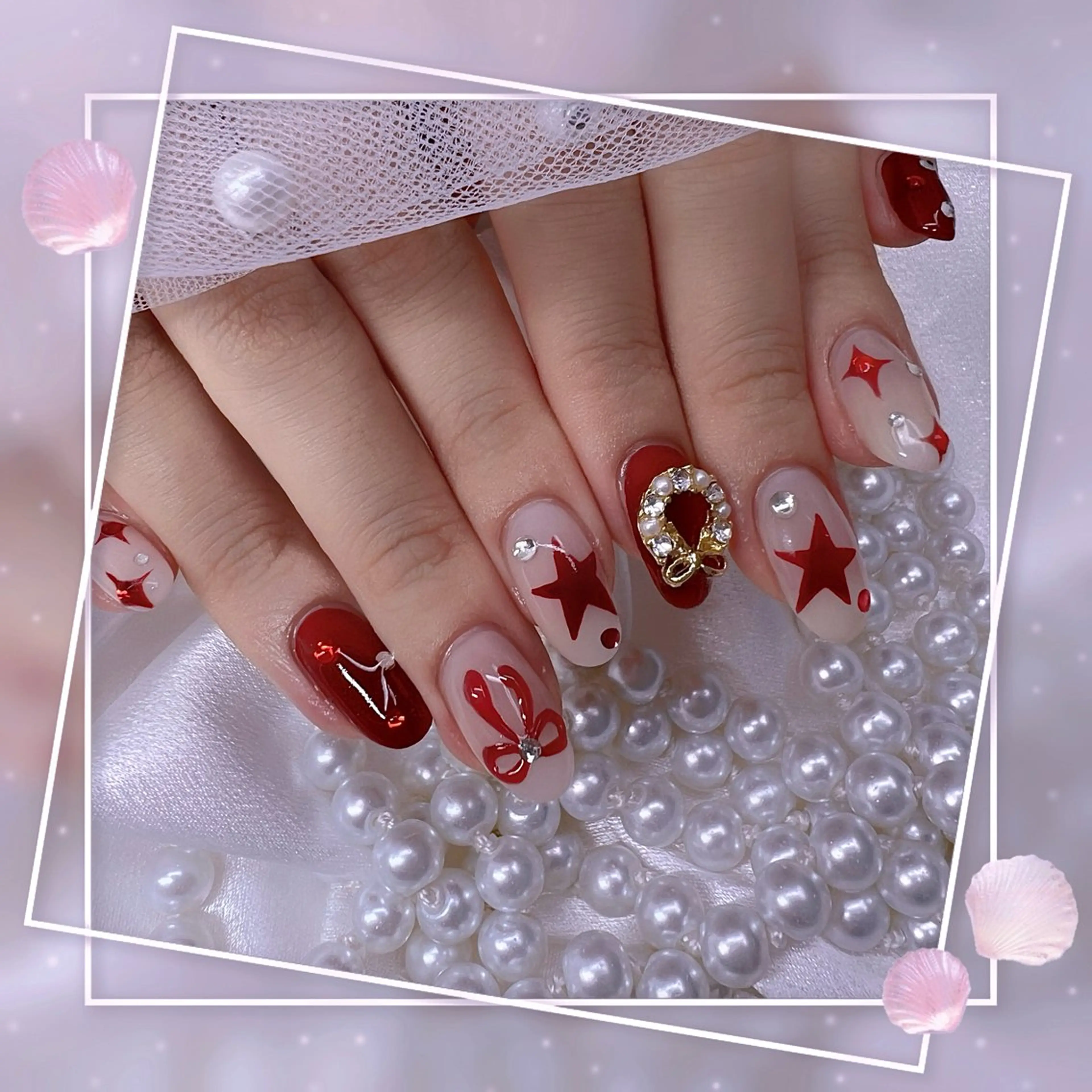 ネイル チークネイル フレンチネイル グラデーション マグネットネイル マグネットフレンチ ハンドネイル Chill Nailsalonのネイルデザイン