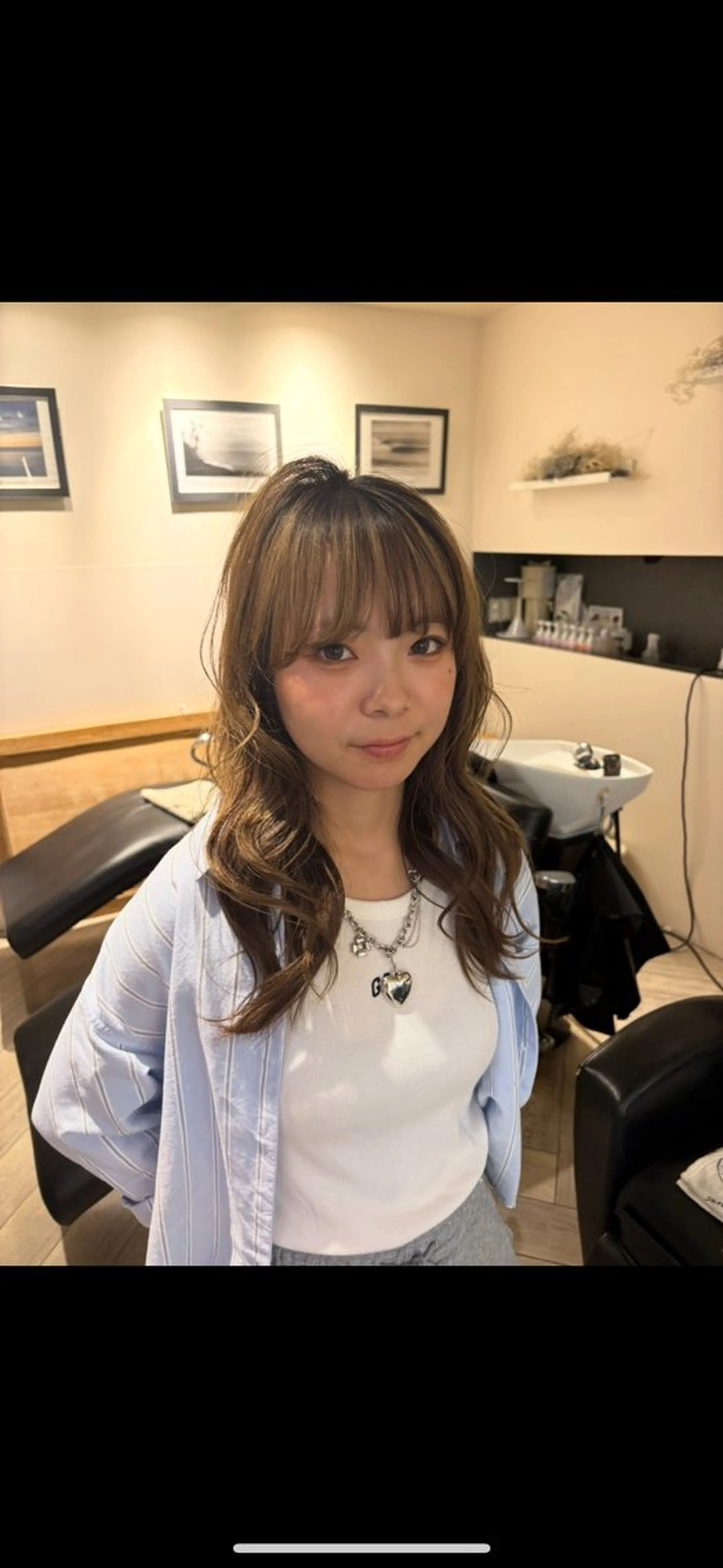 セミロング ヘアアレンジ 透明感カラー 🧚‍♂️さえのヘアスタイル