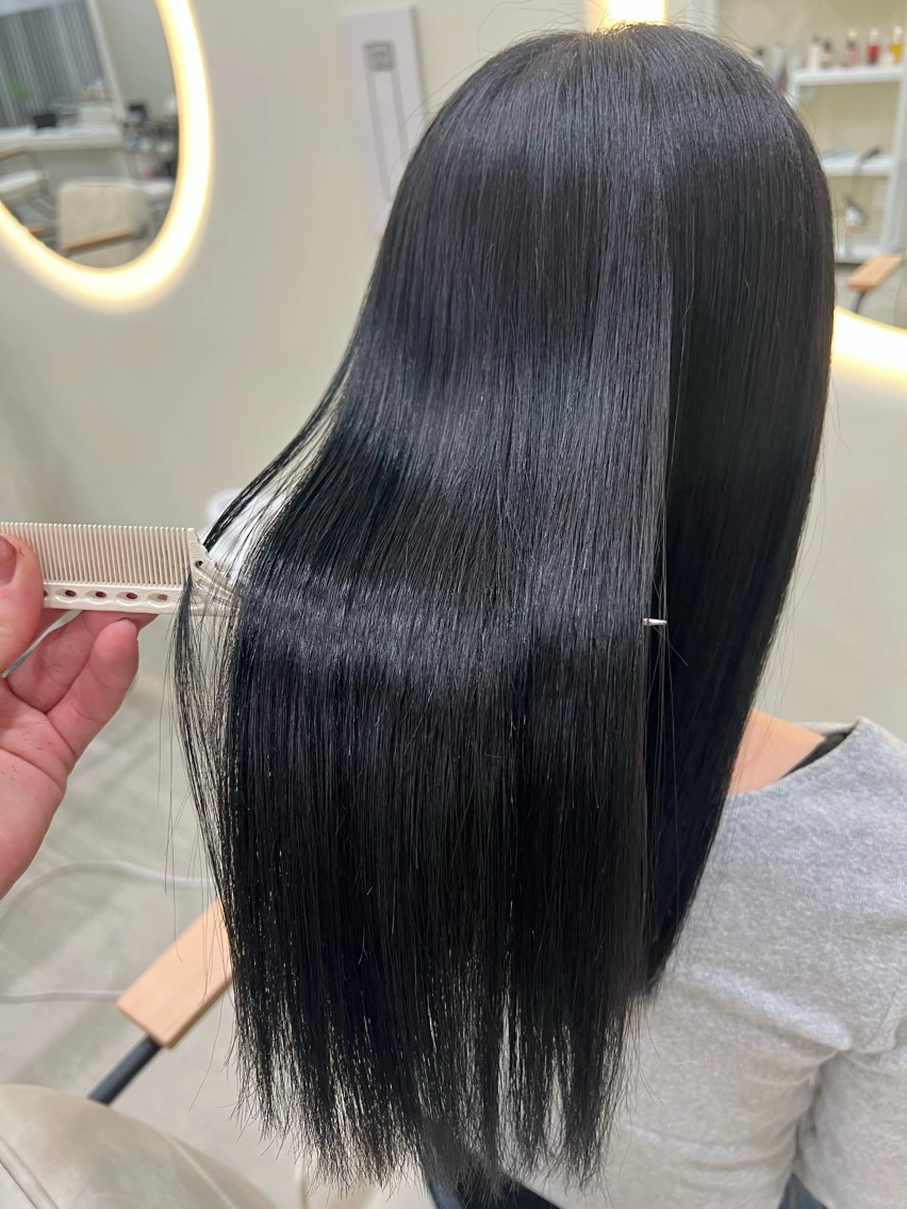 セミロング カラー カット ヘアカラー トリートメント tomu/天神大名/ 透明感カラー🐧のヘアスタイル